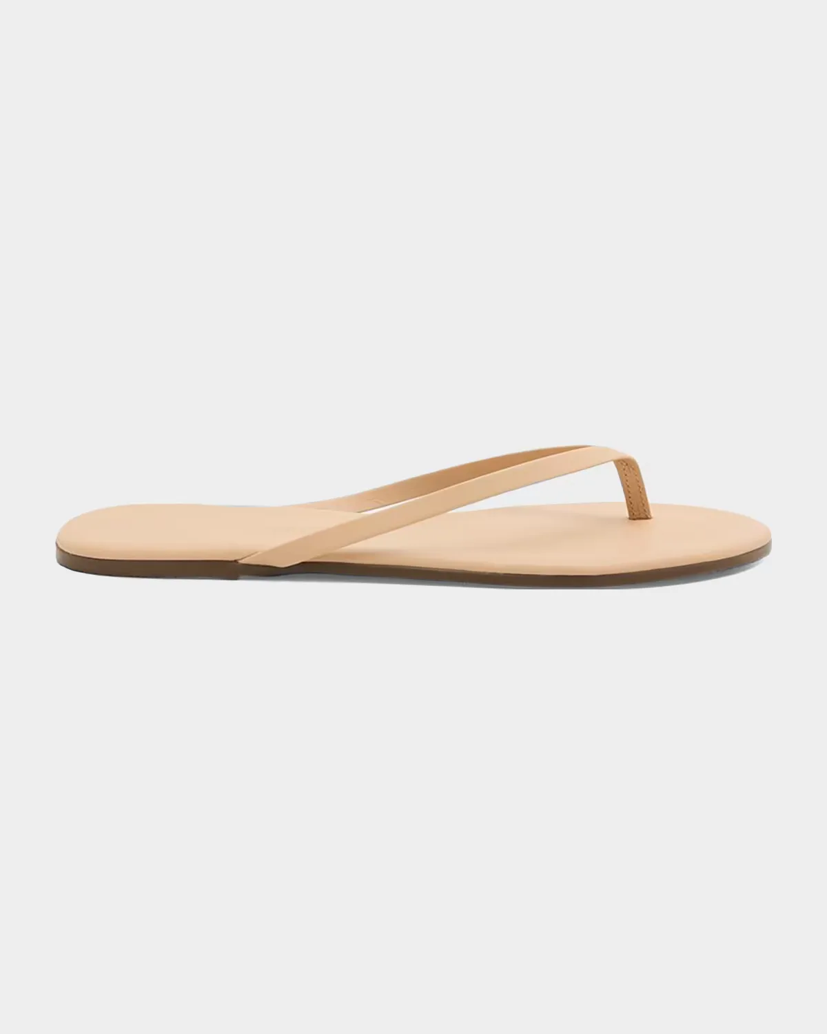 Lily Leather Flat Thong Sandals