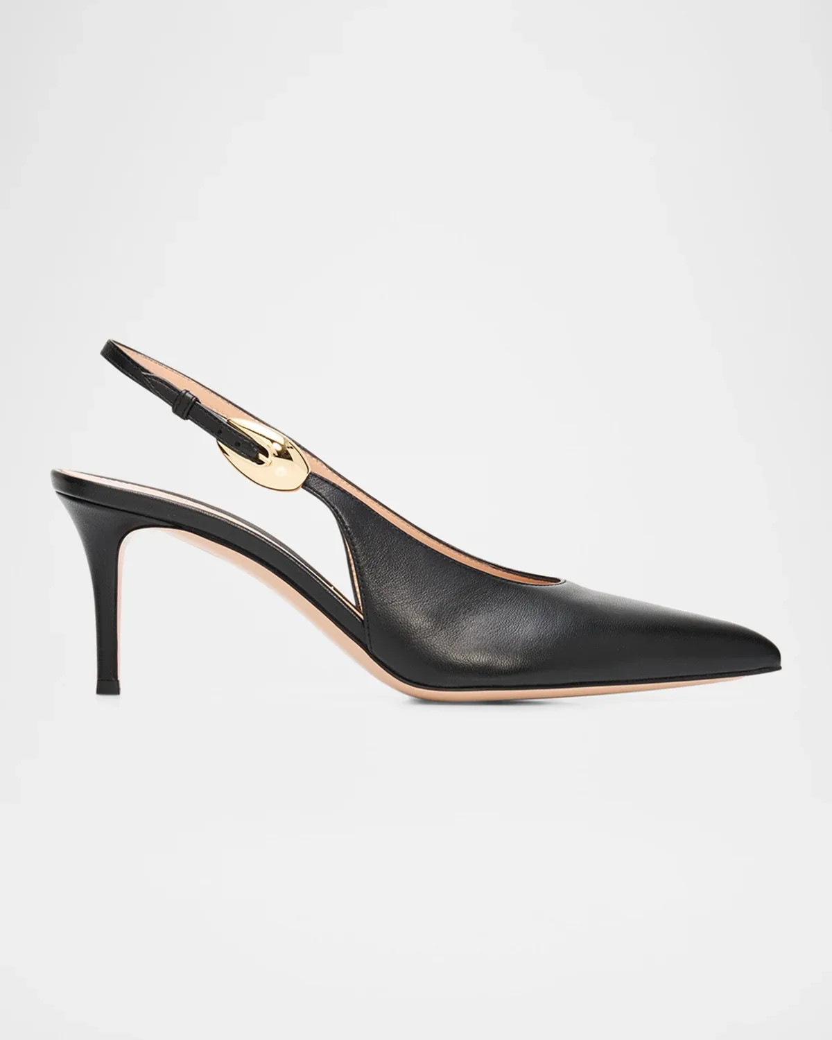 70mm Nappa Leather Slingback Pumps