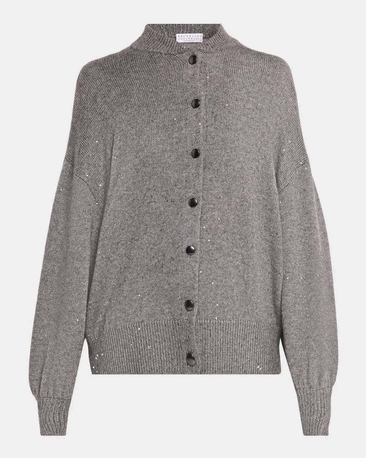 Shimmering Cashmere-Silk Cardigan