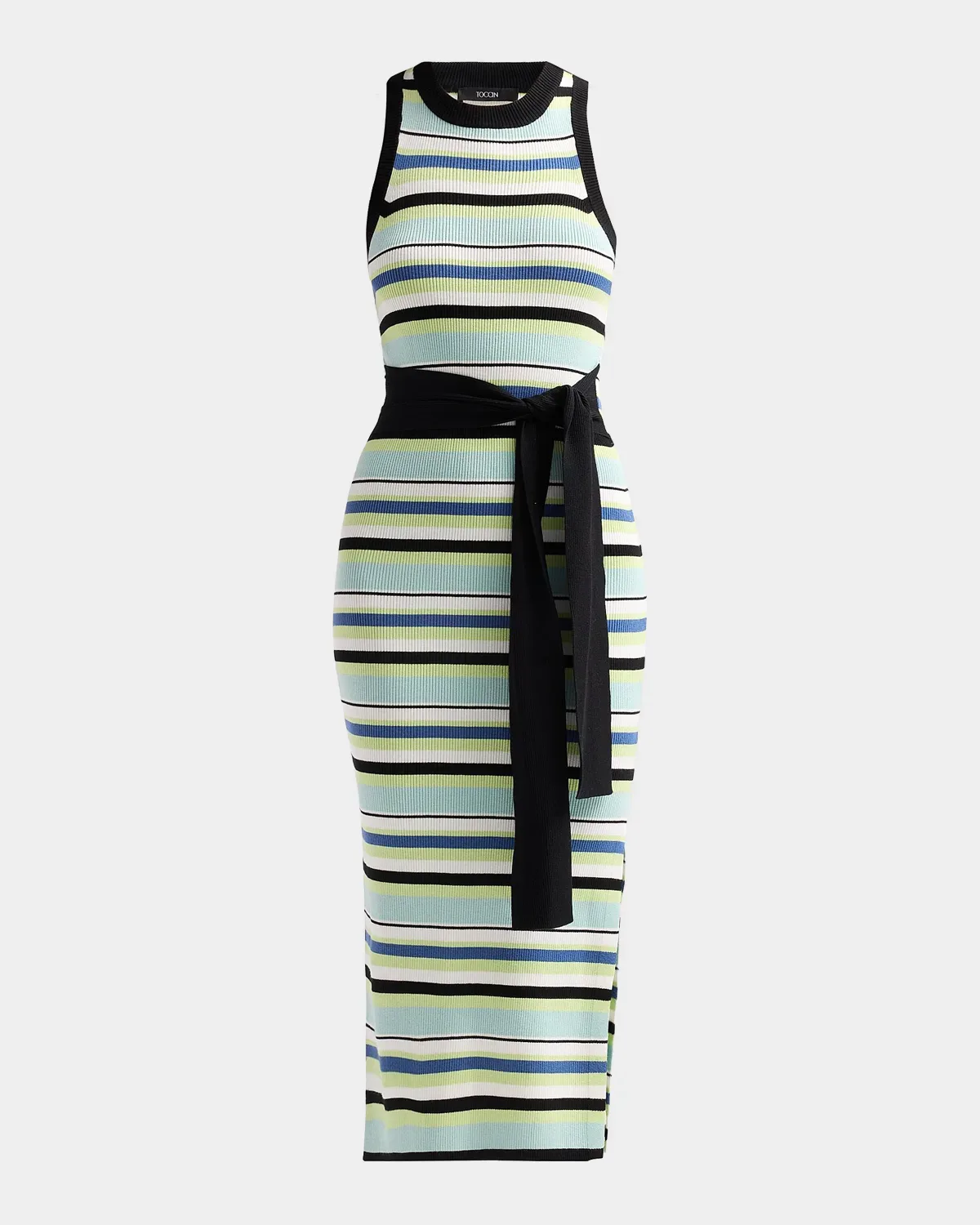 Piper Tie-Front Sleeveless Midi Dress