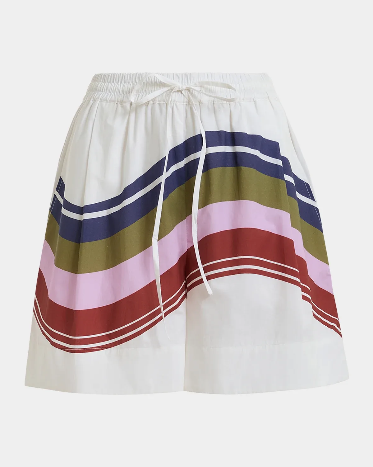 Stripe Drawstring Shorts