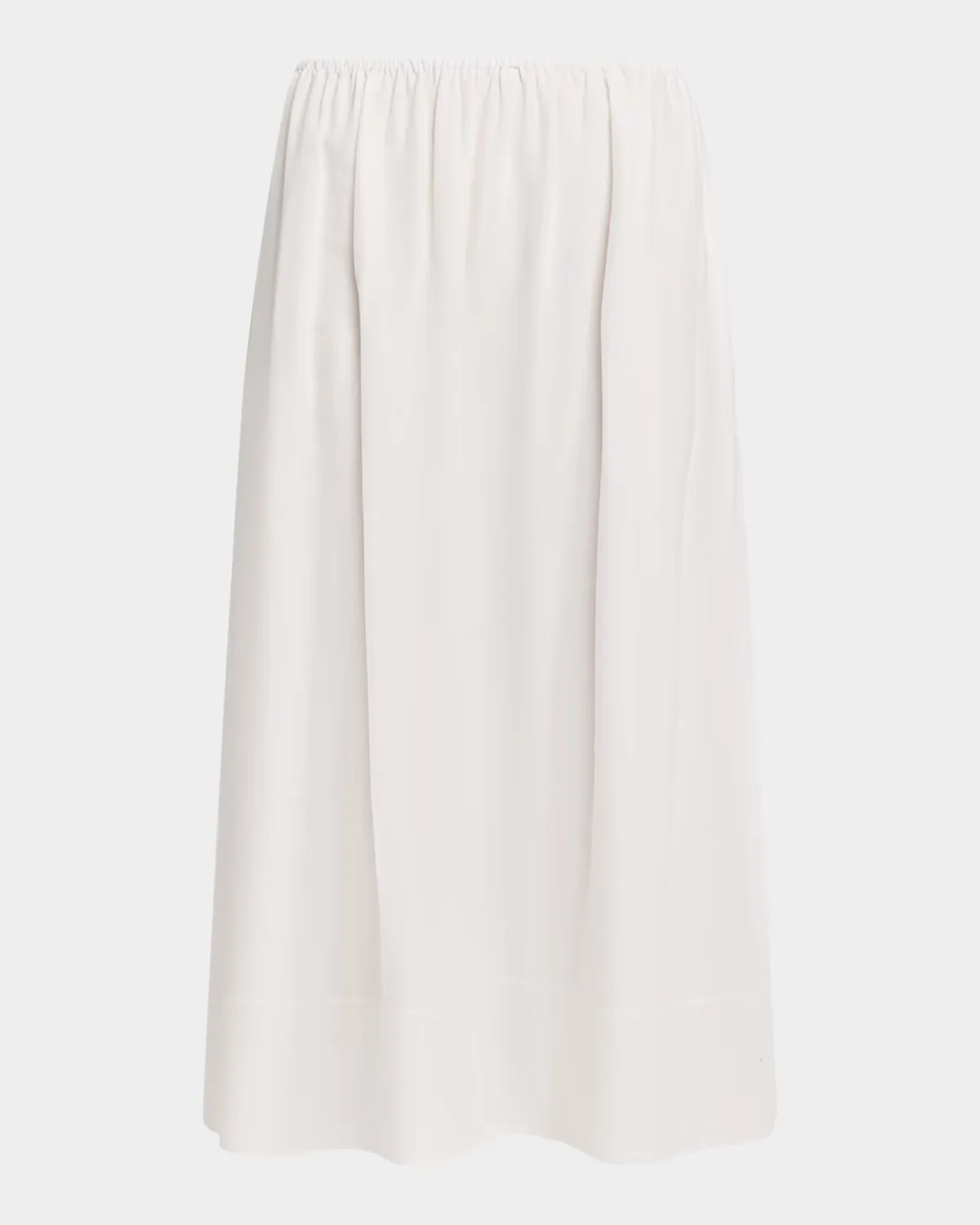Imogen Linen-Cotton Midi Skirt
