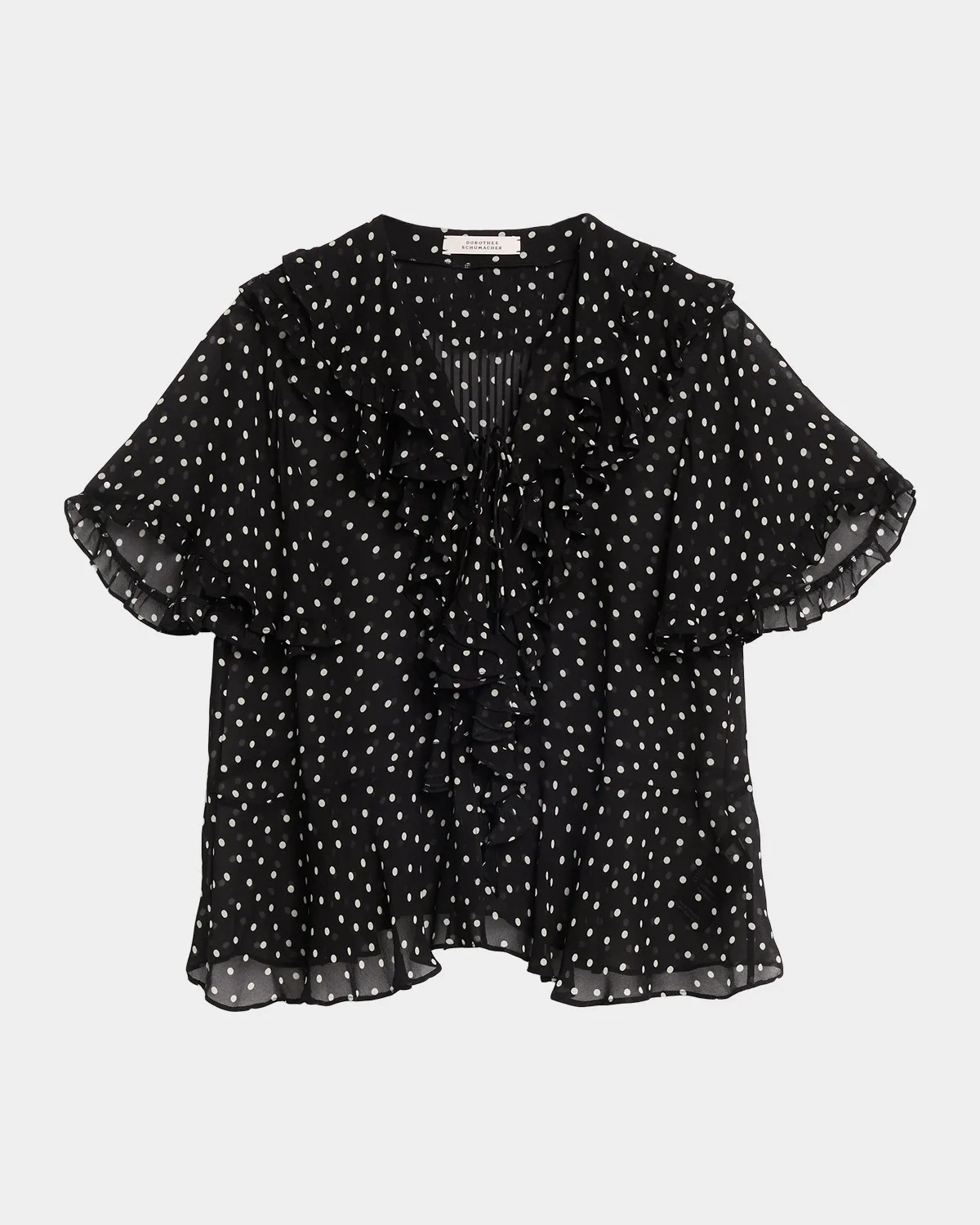 Dancing Dots Blouse in Crinkle Viscose Georgette