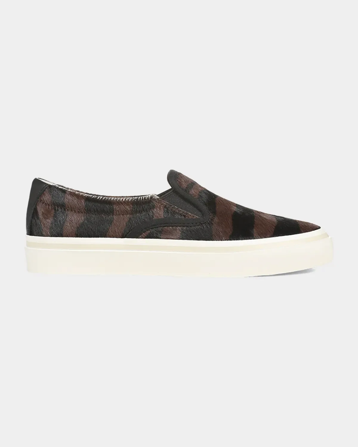 Blair Striped Calf Hair Slip-On Sneakers