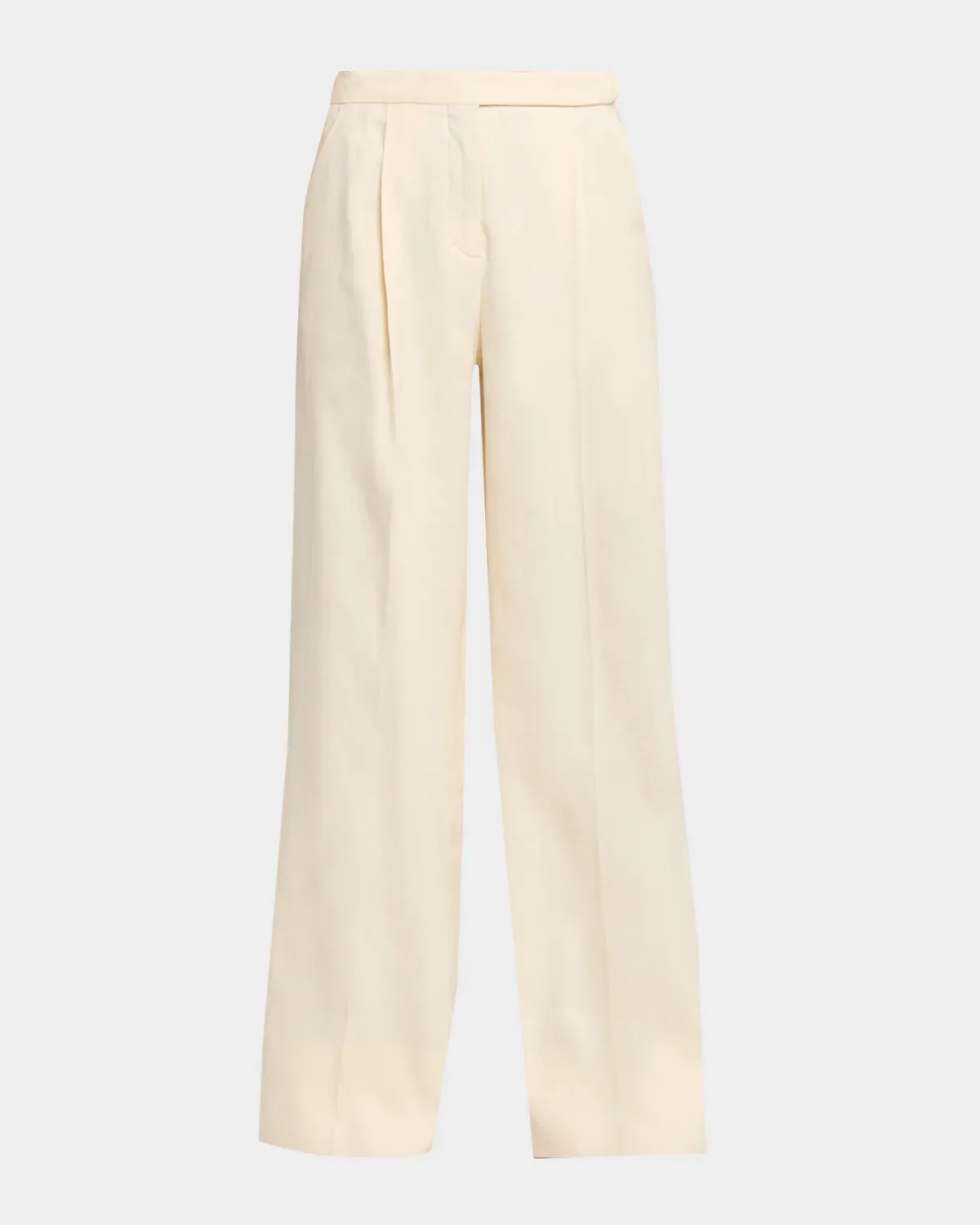 Casual Sophistication Linen-Cotton Wide-Leg Pants