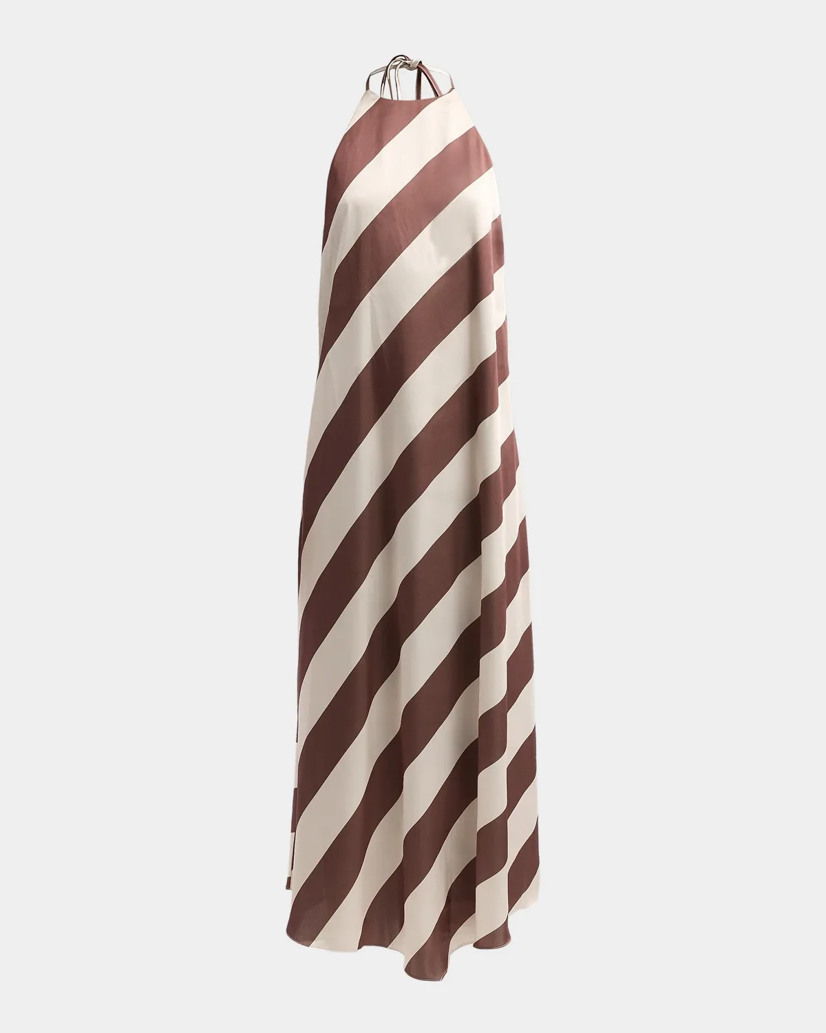 Marci Striped Open-Back Midi Dress