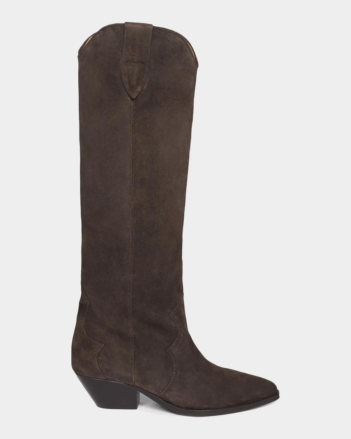 Denvee Suede Tall Western Boots