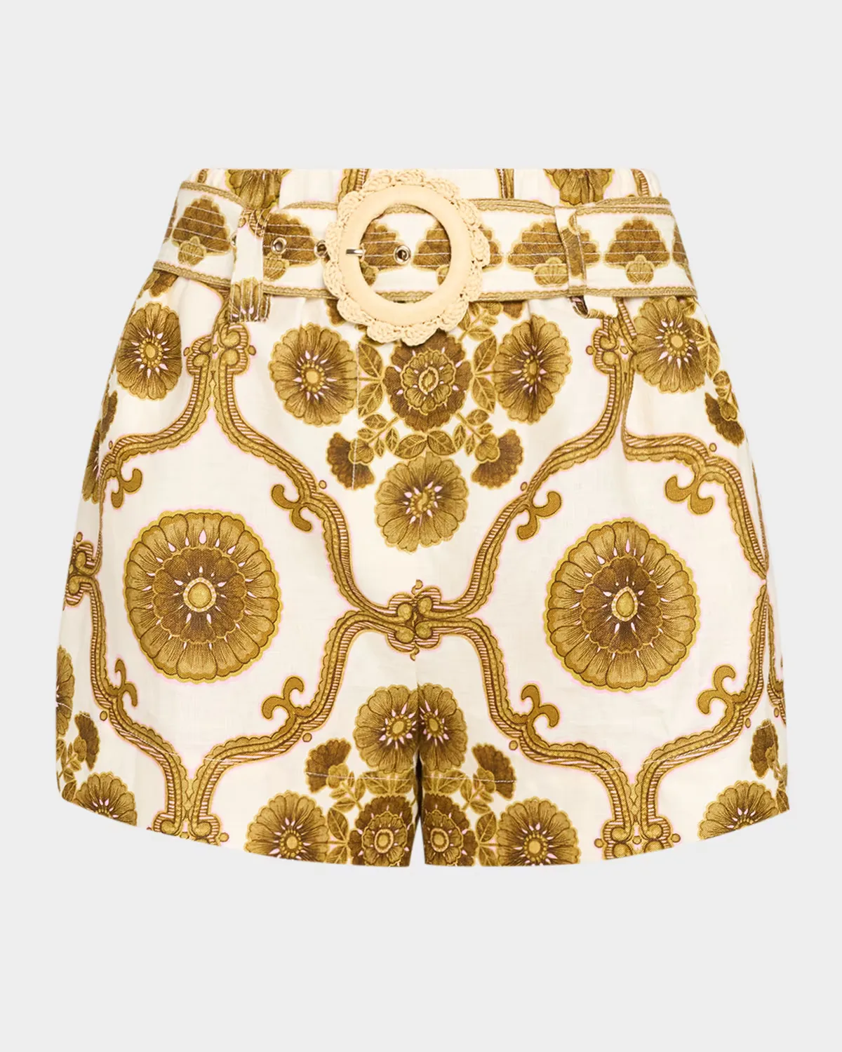 Bosco Belted Linen Shorts