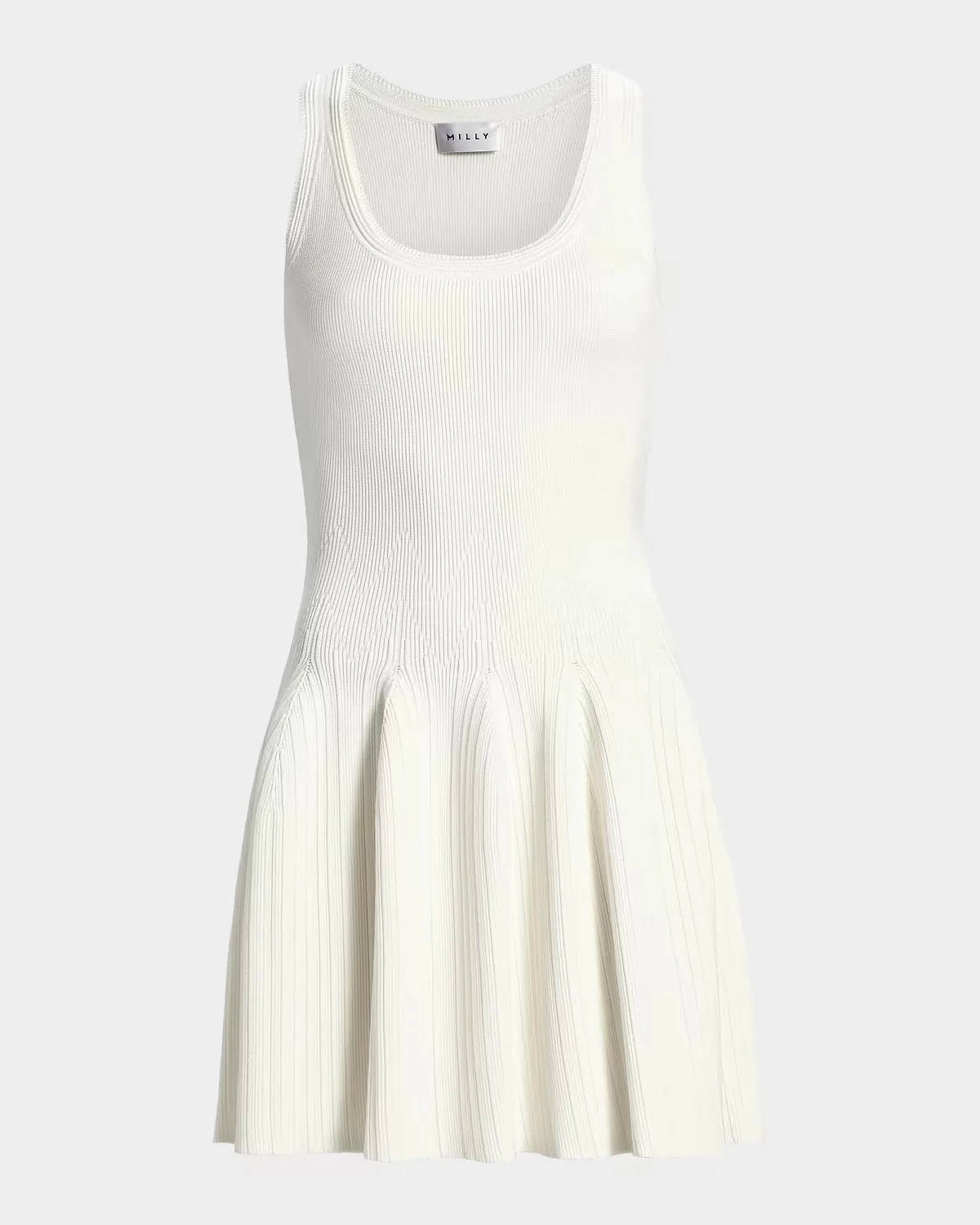 Marea Rib-Knit A-Line Mini Dress