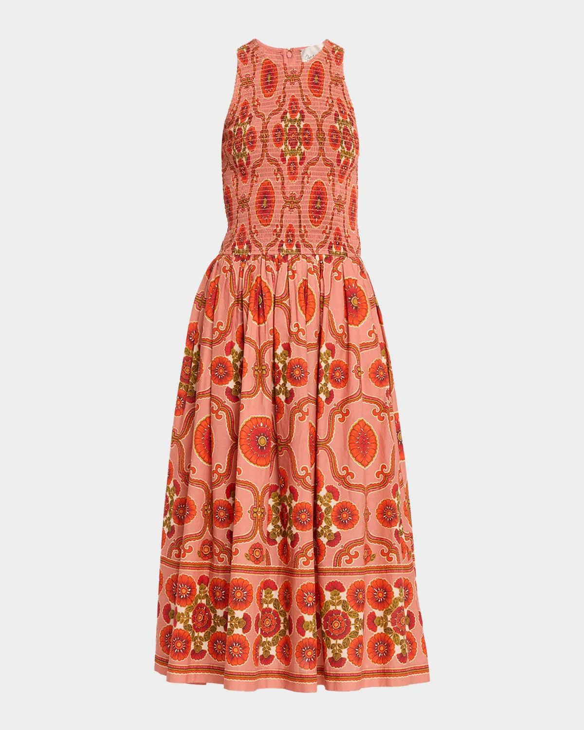 Leandra Printed Cotton Midi Dress