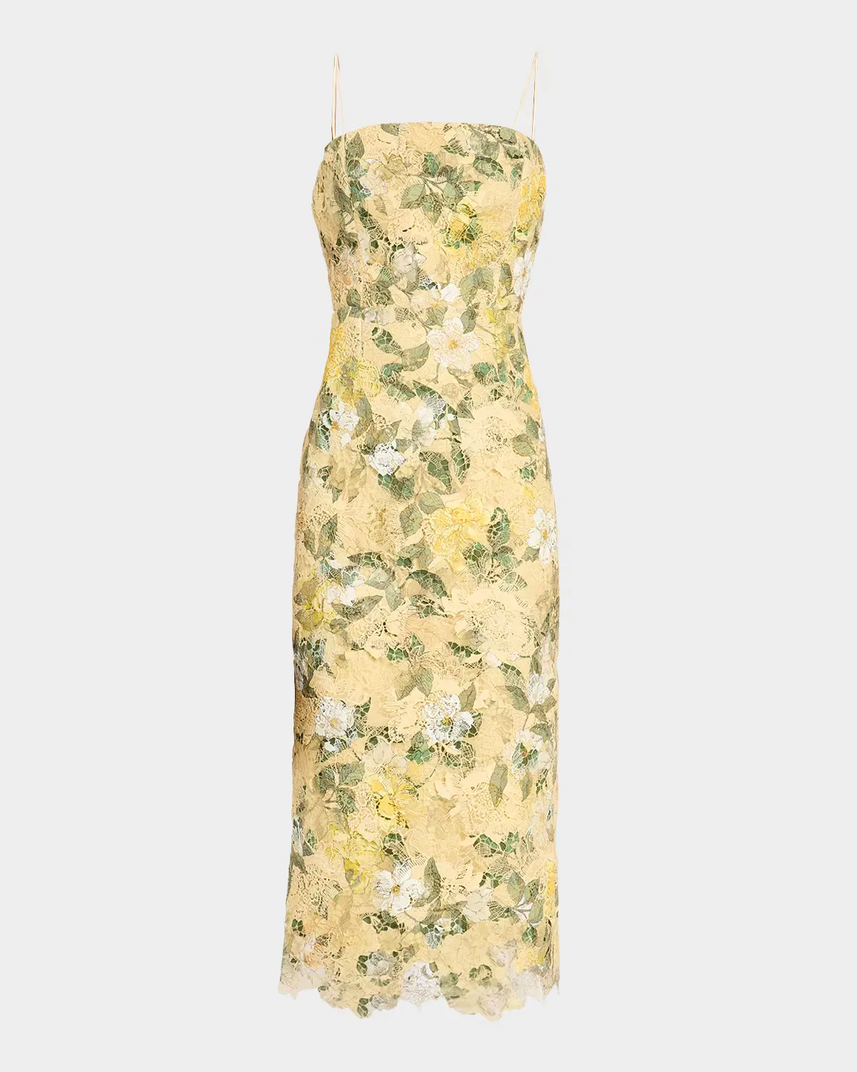 Robin Embroidered Floral Lace Midi Dress