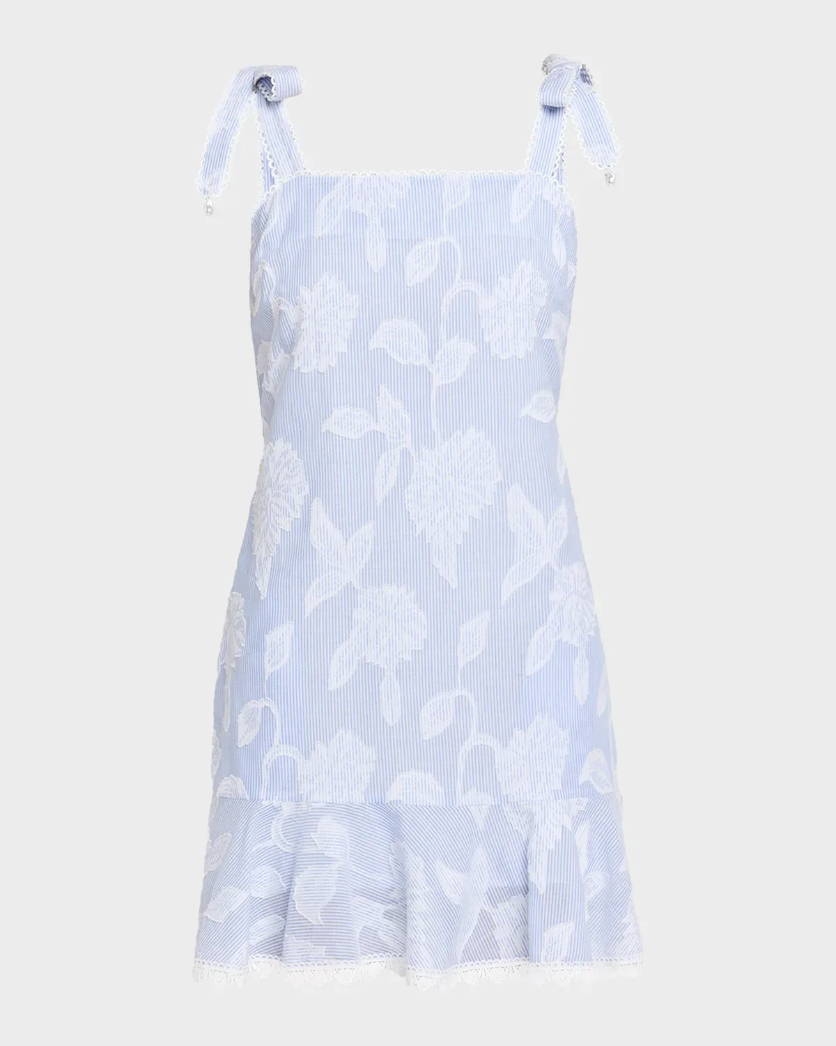 Darcey Floral Stripe Mini Dress