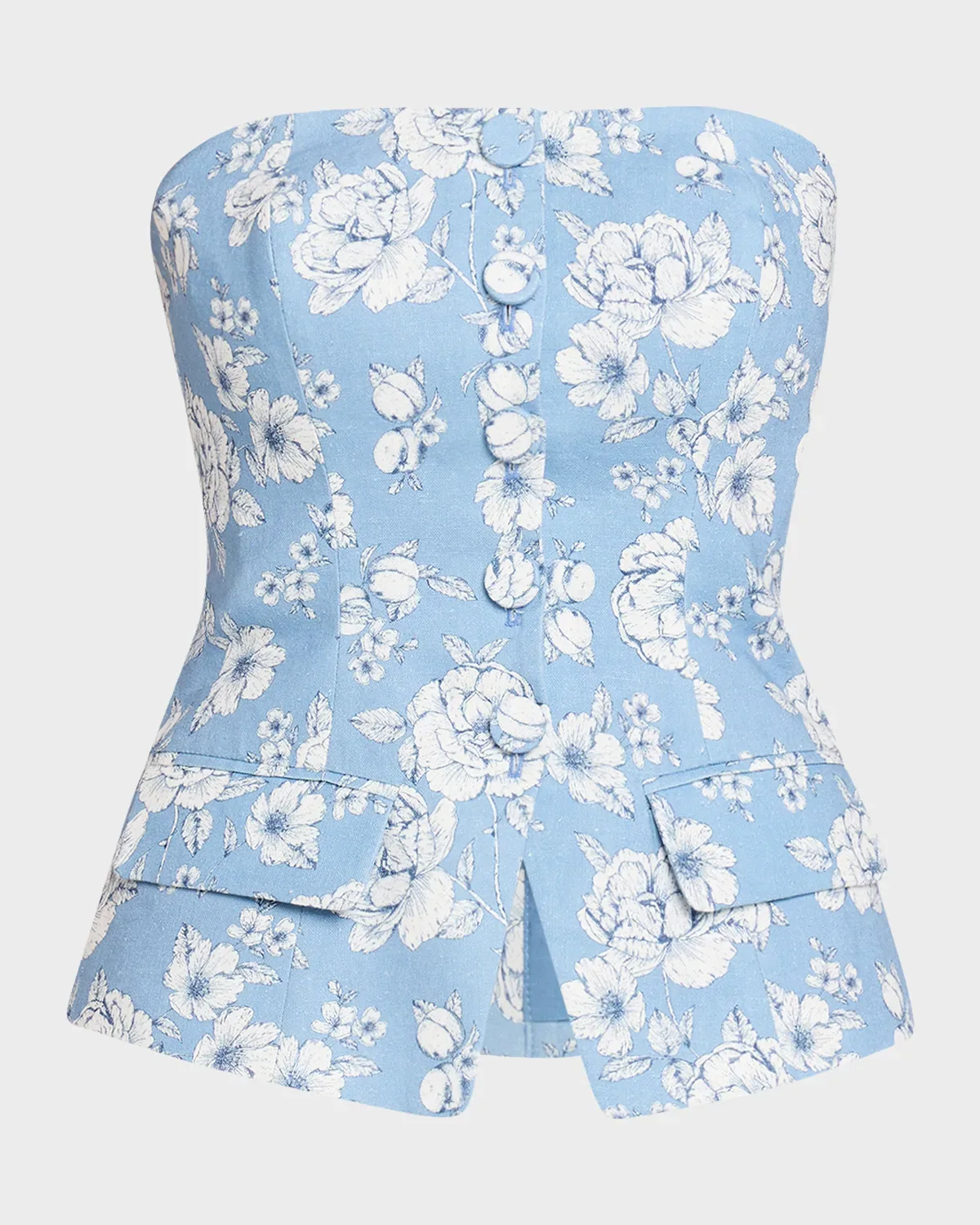 Quinn Linen Bustier