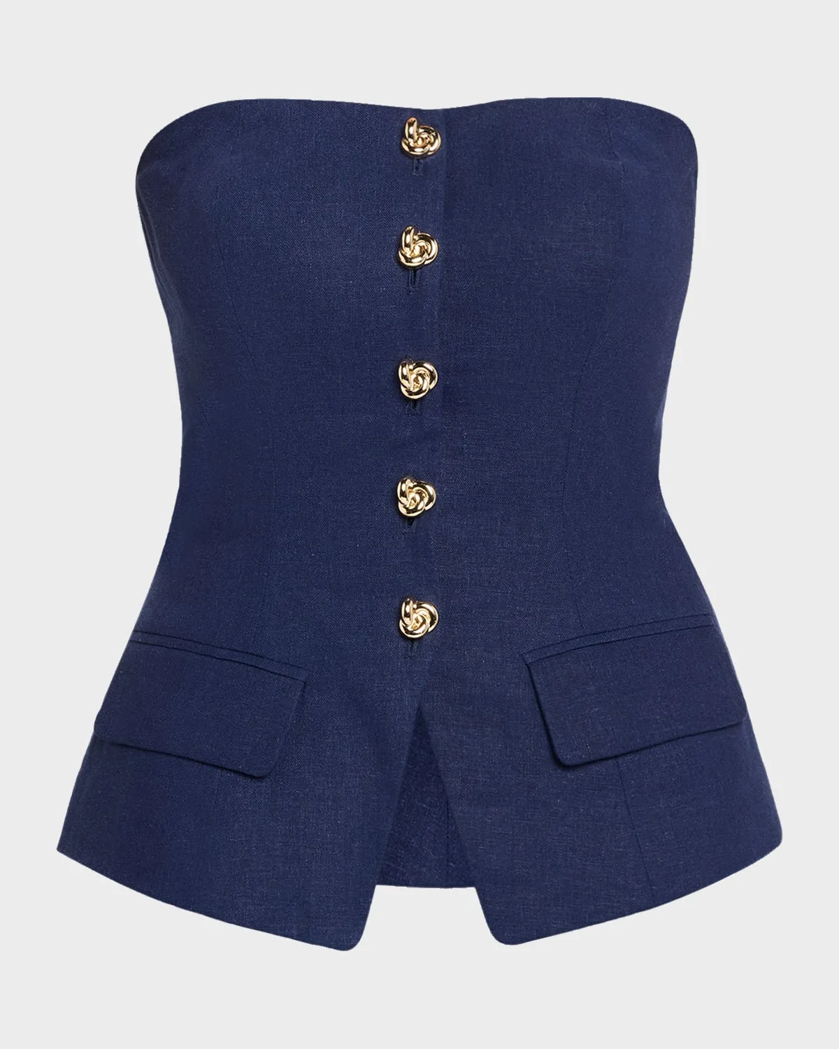 Quinn Linen Bustier