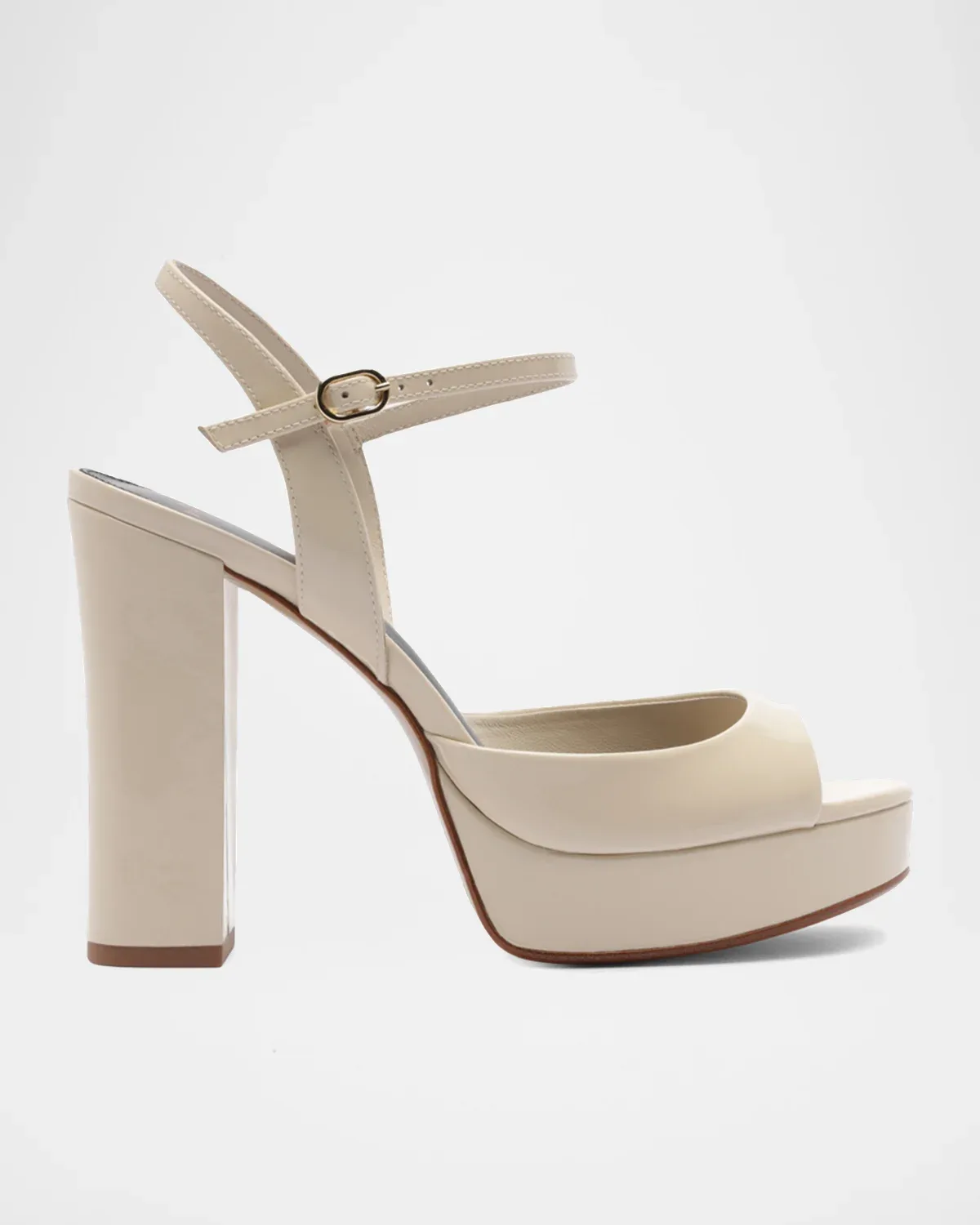 120mm Amy Patent Leather Platform Sandals
