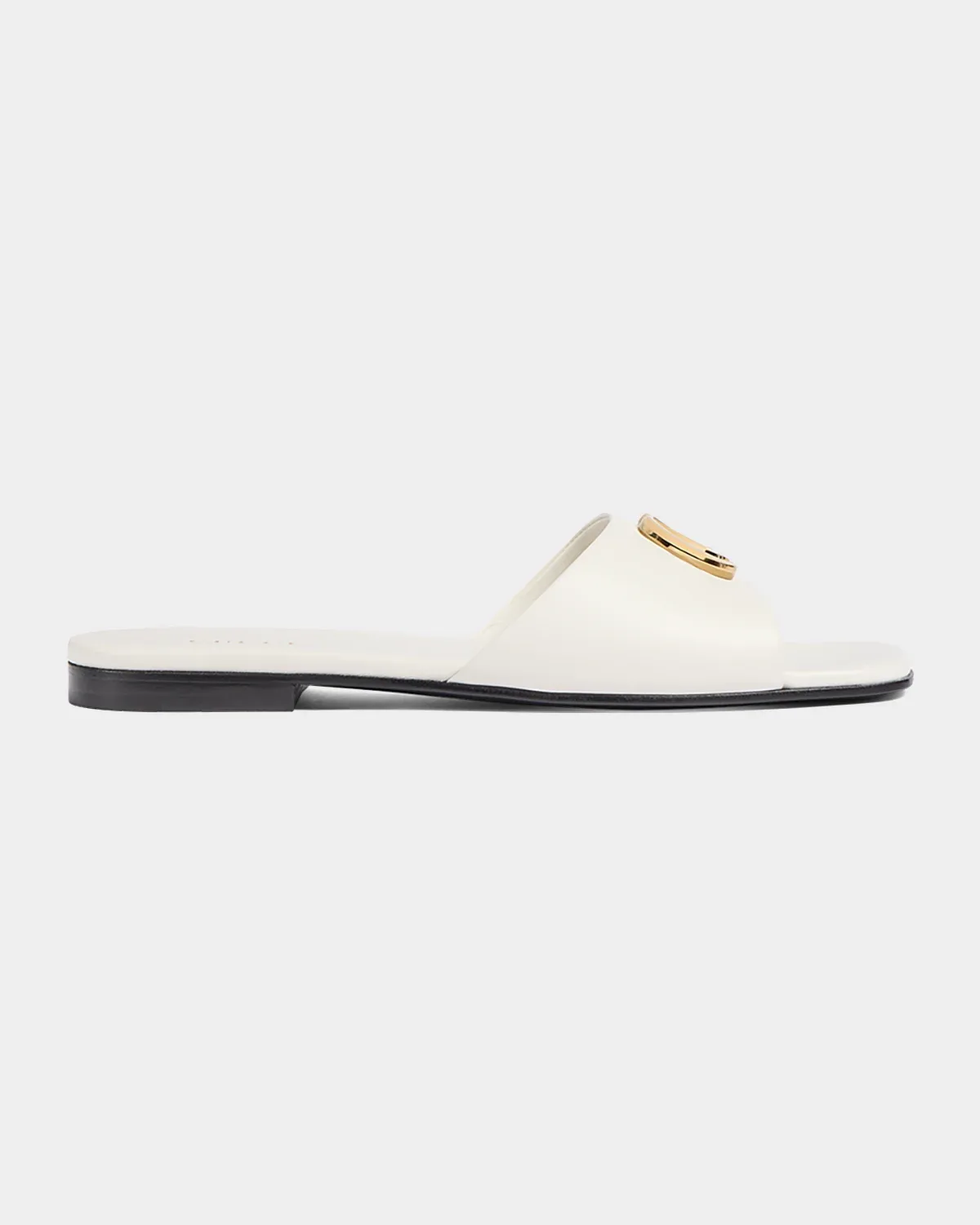 Marmont GG Leather Slide Sandals