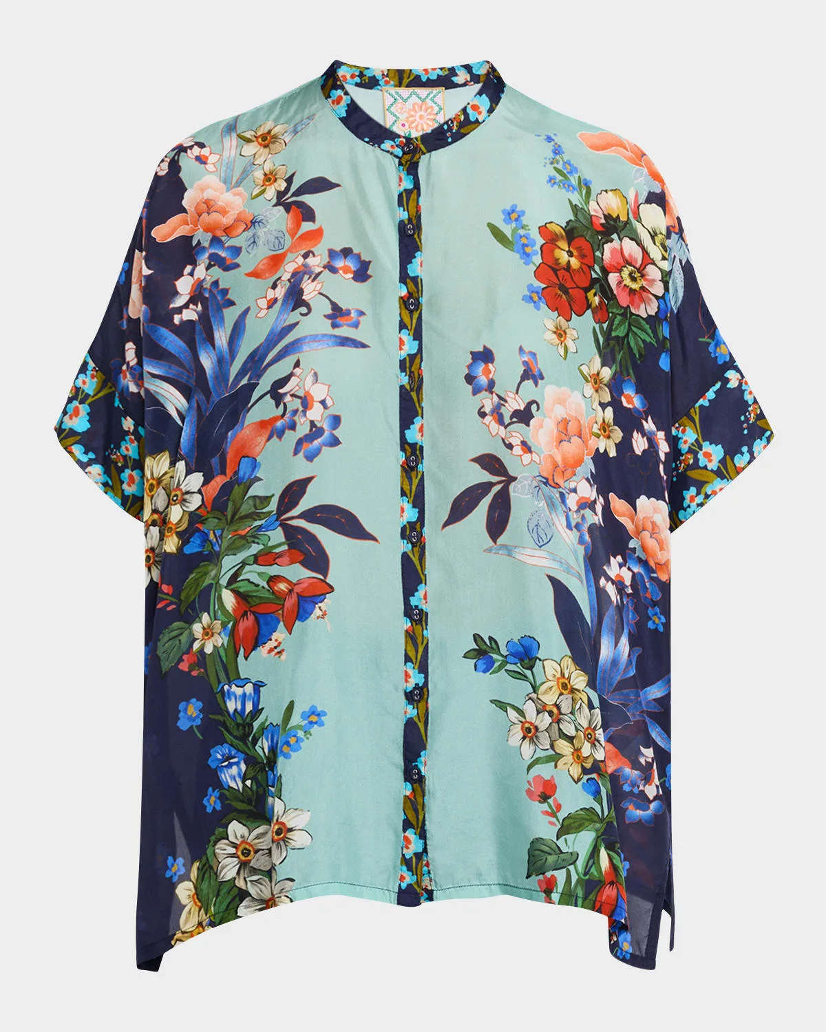 Shiro Floral-Print Silk Shirt