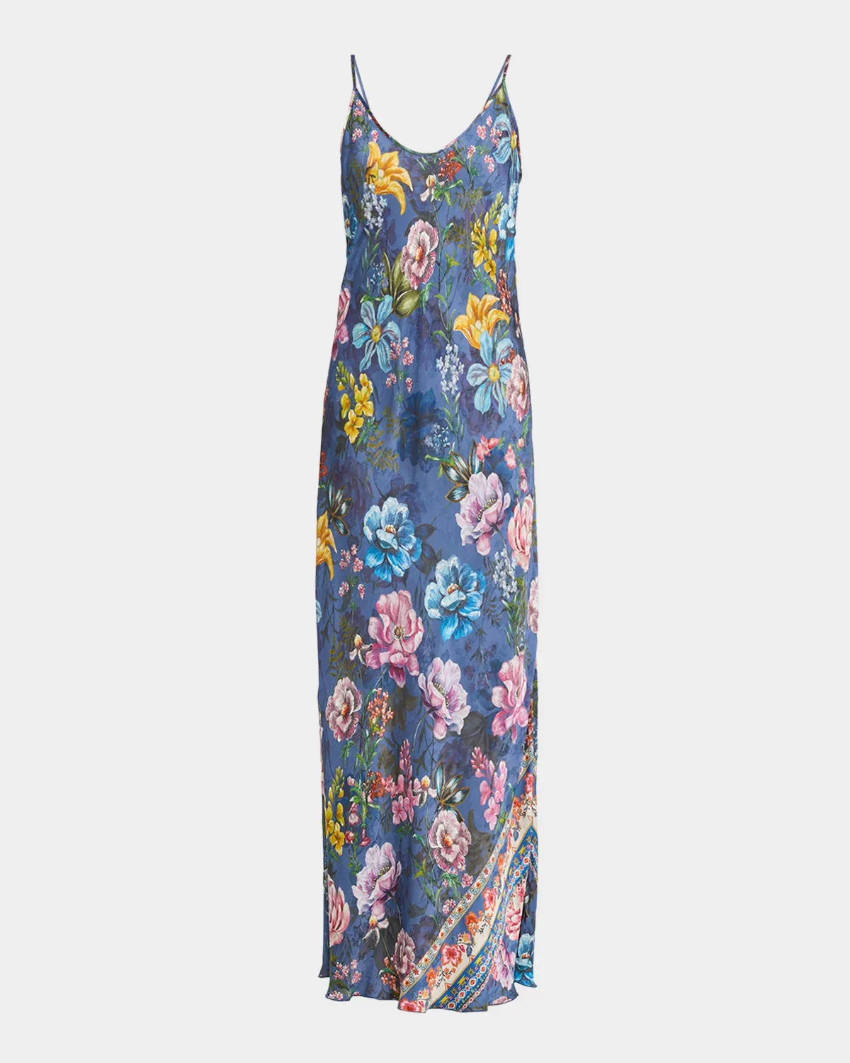 Gigianna Floral-Print Maxi Slip Dress