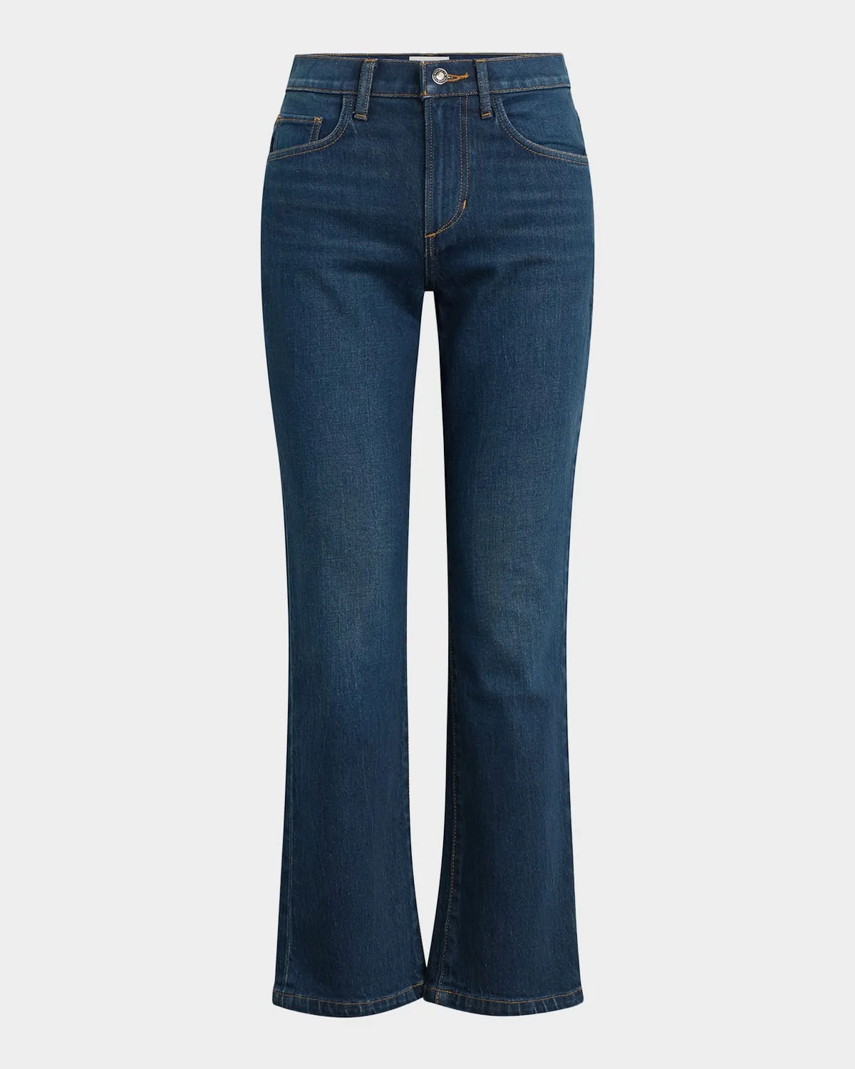 The Dot Mid-Rise Straight Denim Jeans