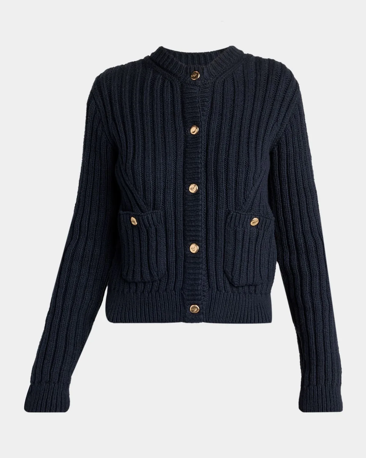 Padded Knit Cardigan