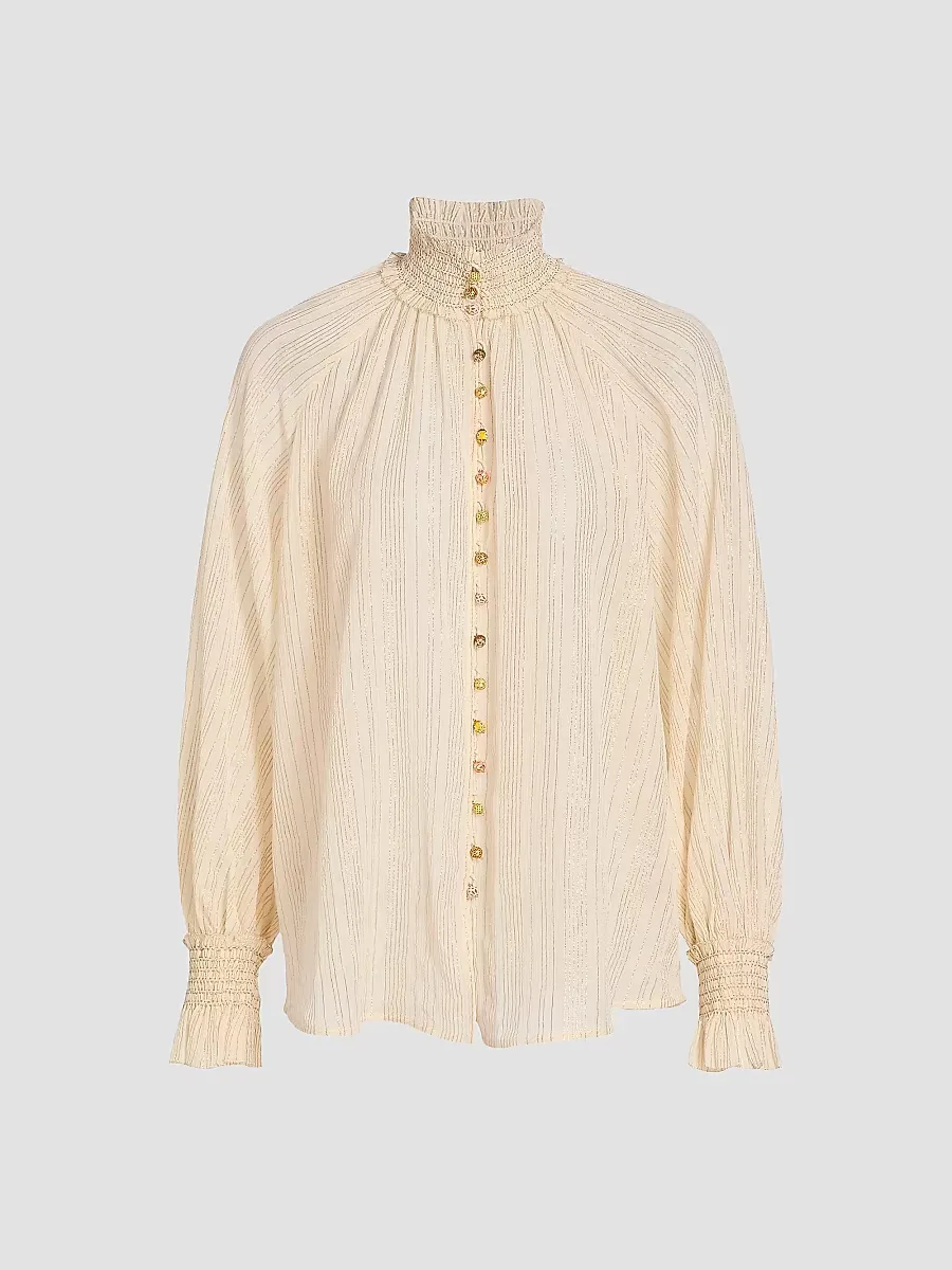 Aster Cotton-Silk Voile Blouse