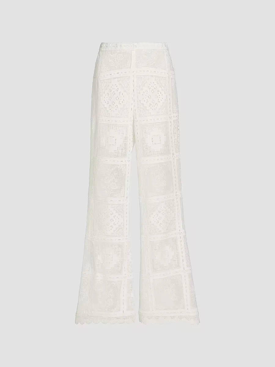 Aster Embroidered Lace Pants