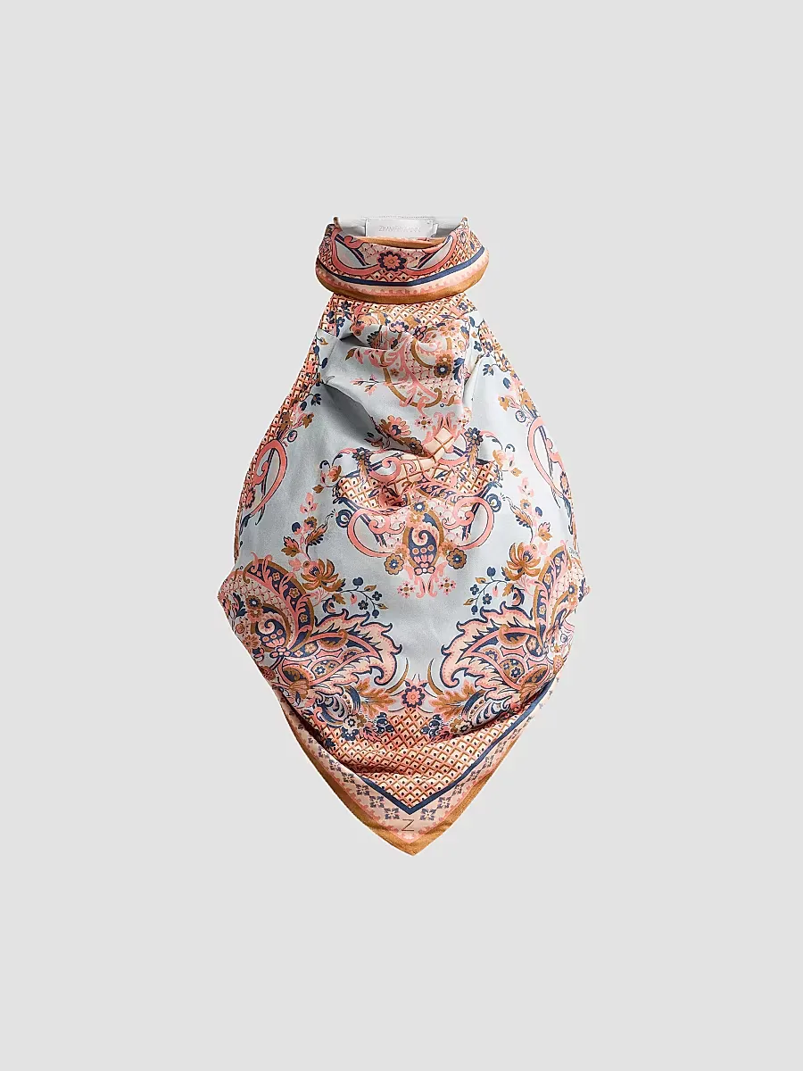 Aster Silk Scarf Top
