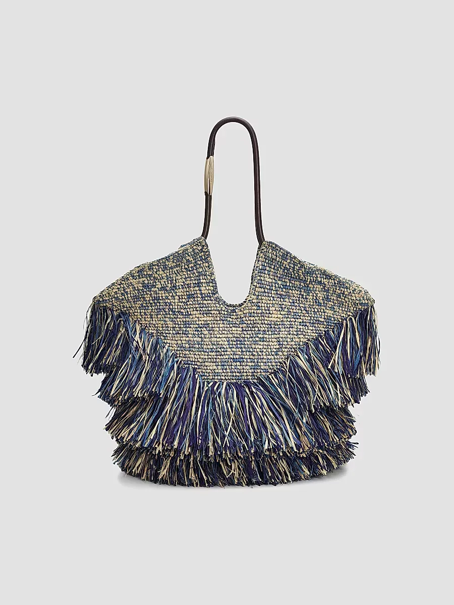 Goldentime Medium Fringed Tote Bag by Zimmermann