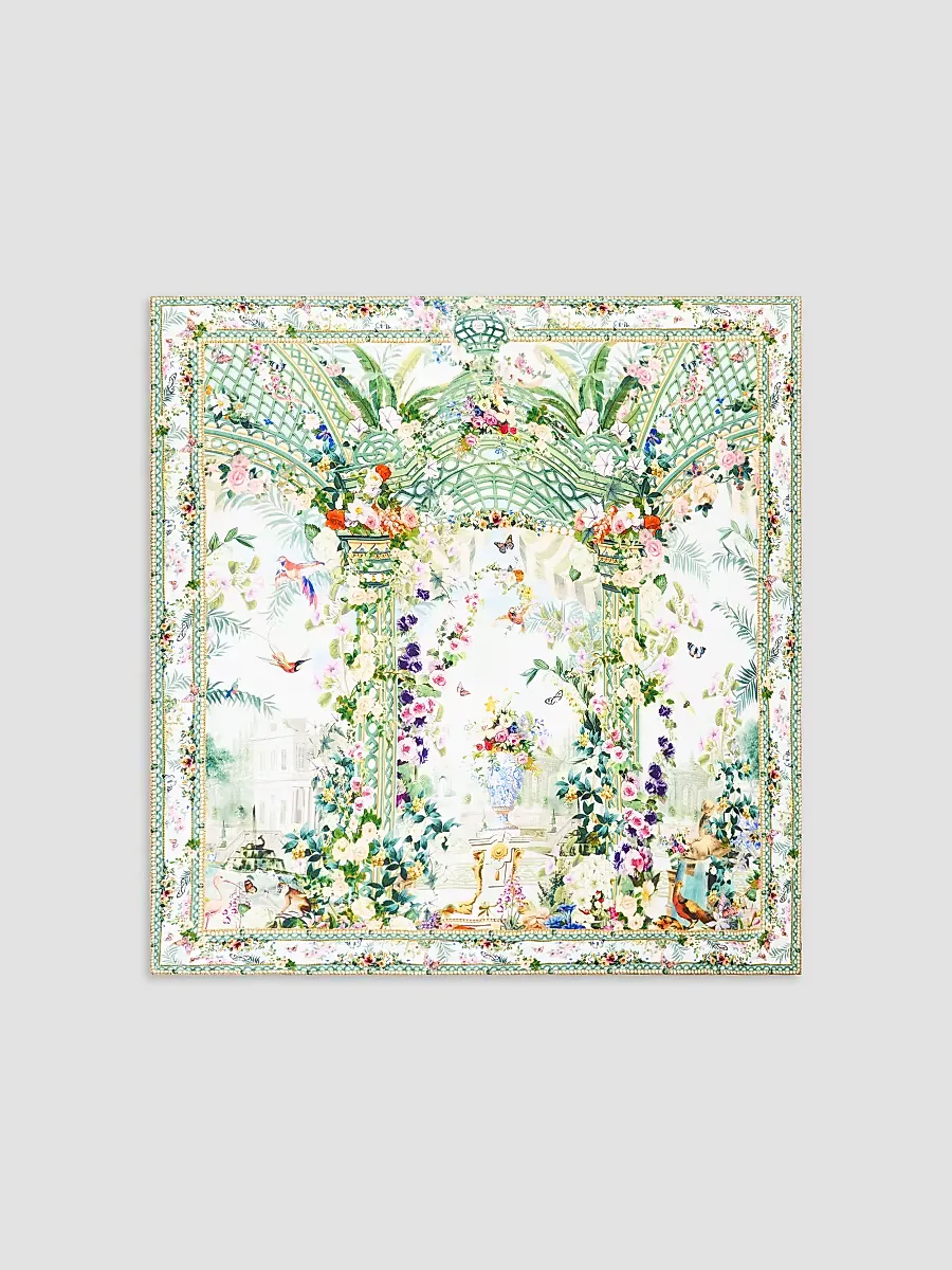 Floral Silk Scarf
