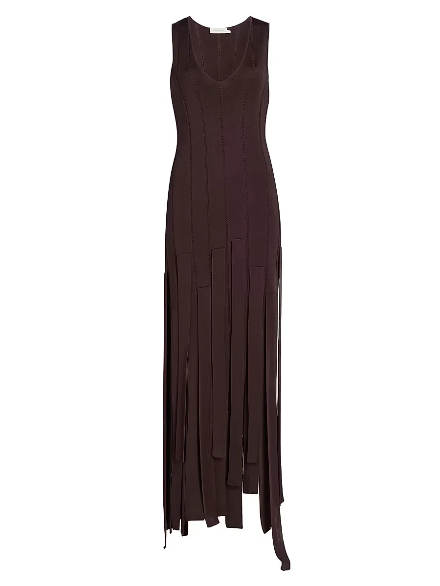 Luna Fringe Midi-Dress
