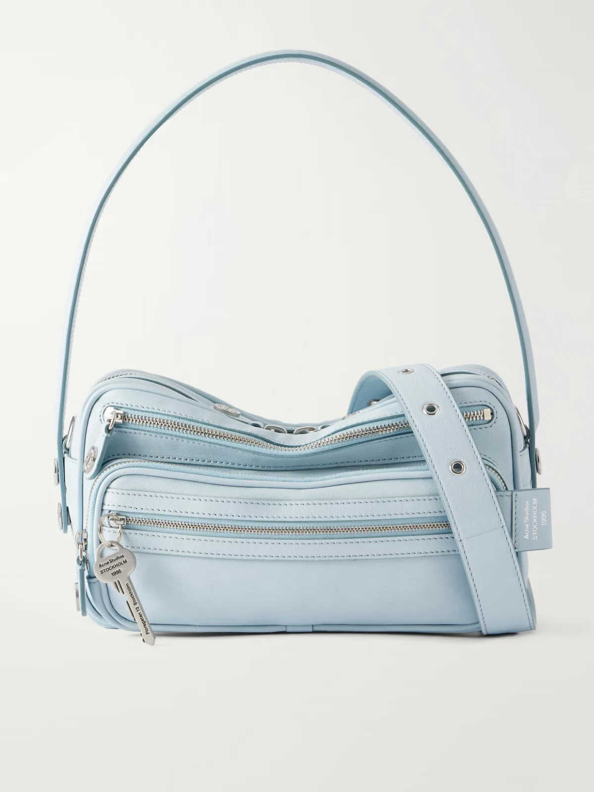 Camero Party Logo-Detailed Leather Shoulder Bag