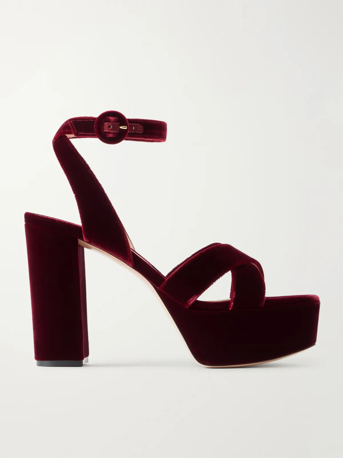 Sabrina 70 Velvet Sandals by Gianvito Rossi