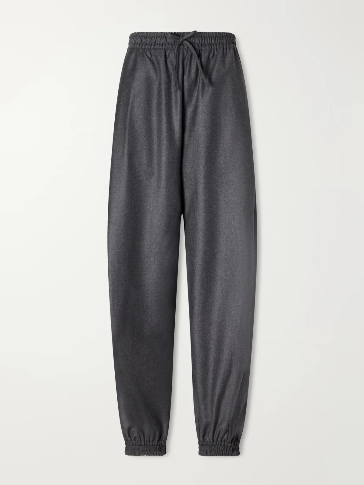 Virgin Wool Wide-Leg Balloon Pants