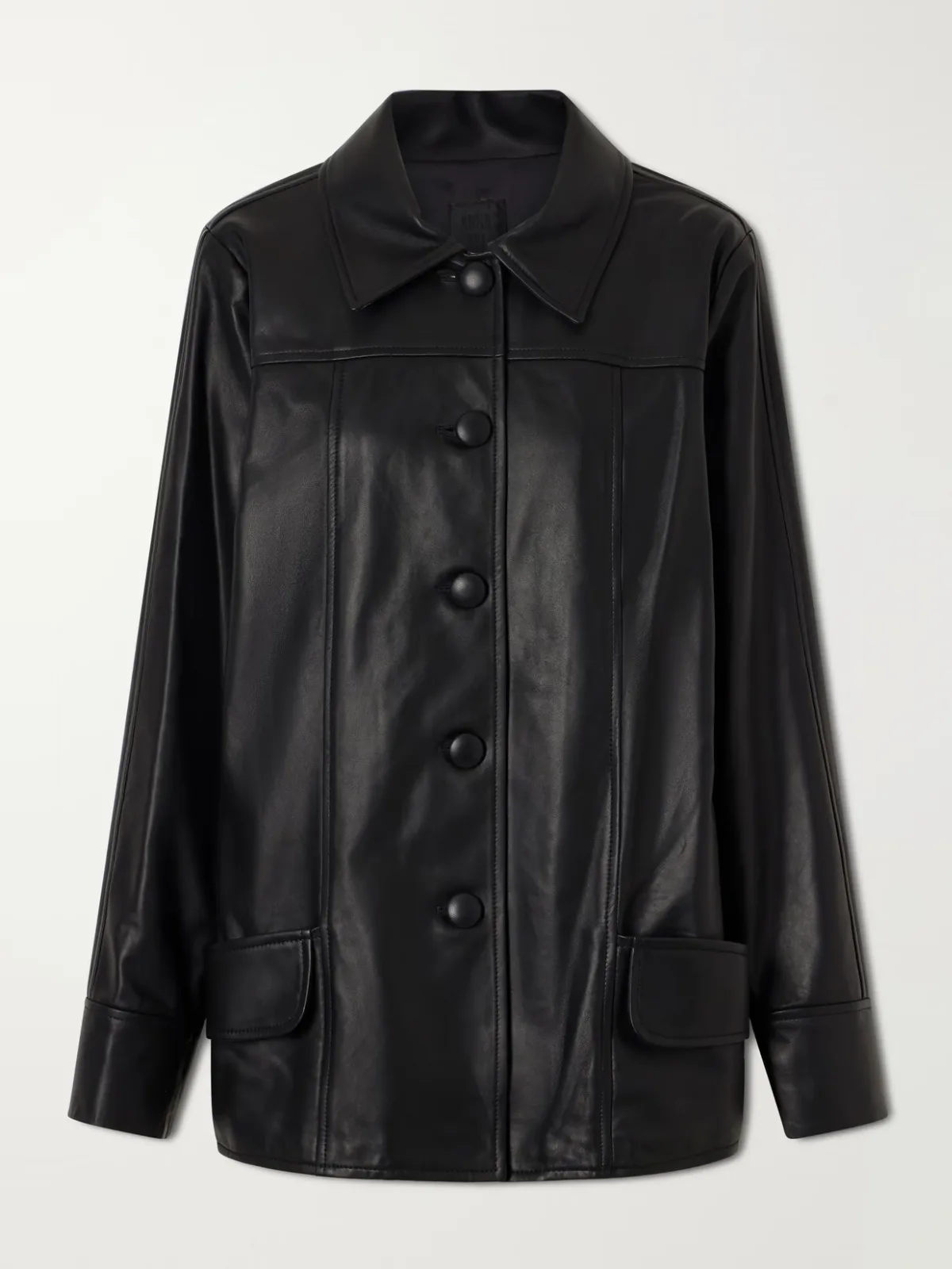 Paneled Leather Jacket