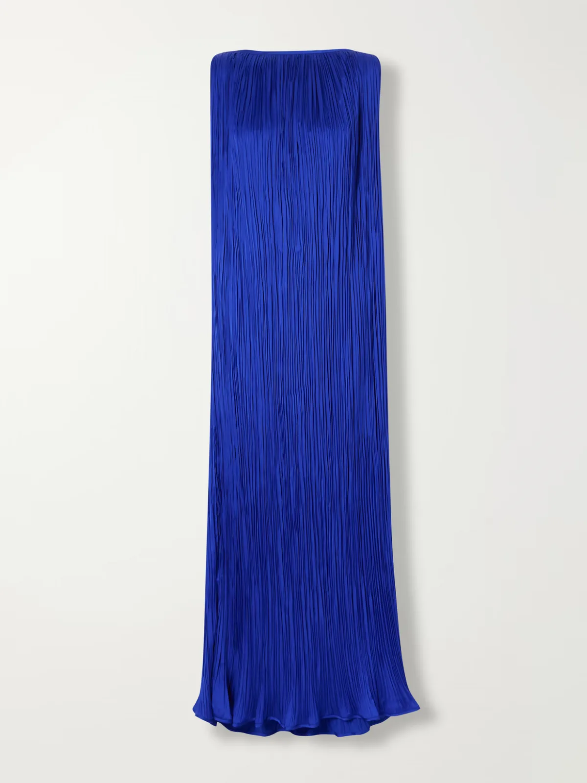 Celestia Plissé-Satin Maxi Dress by AFLALO