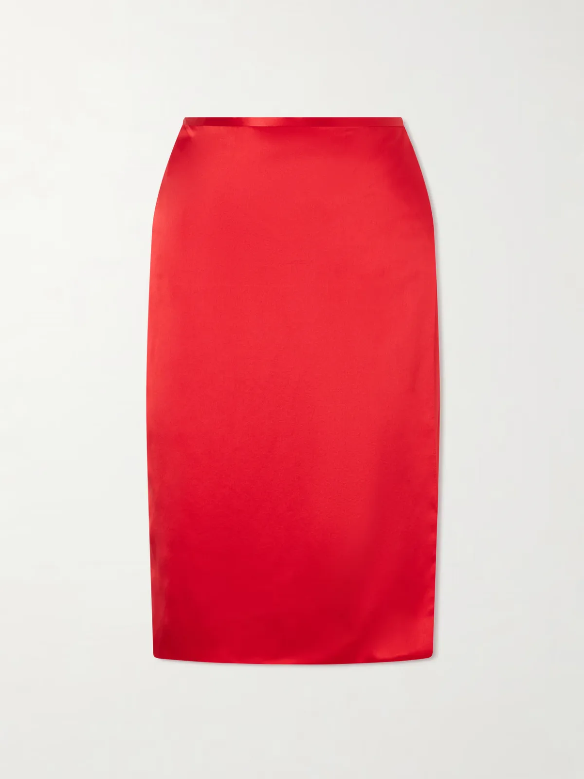 Rixa Satin Wrap Midi Skirt