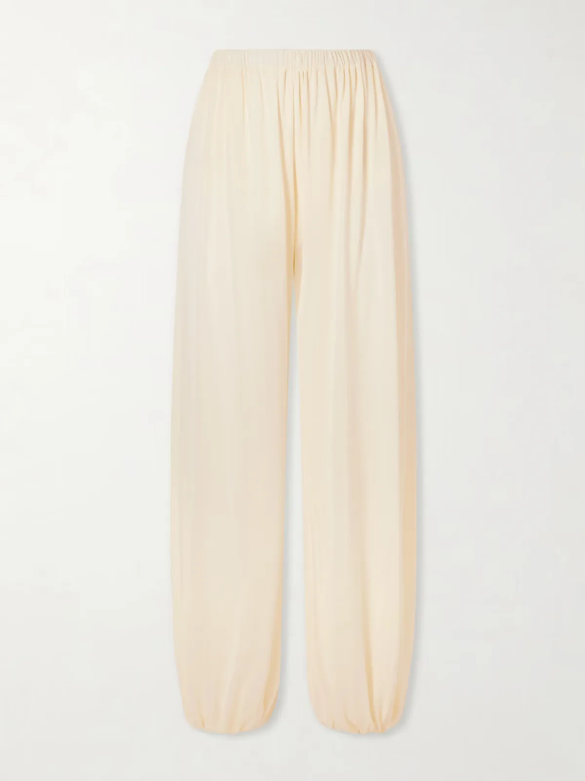 Lolana Satin-Jersey Balloon Pants
