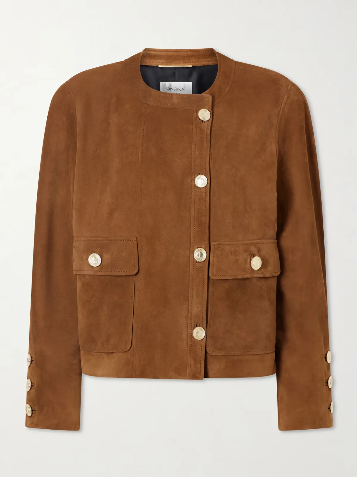 Paneled Suede Jacket