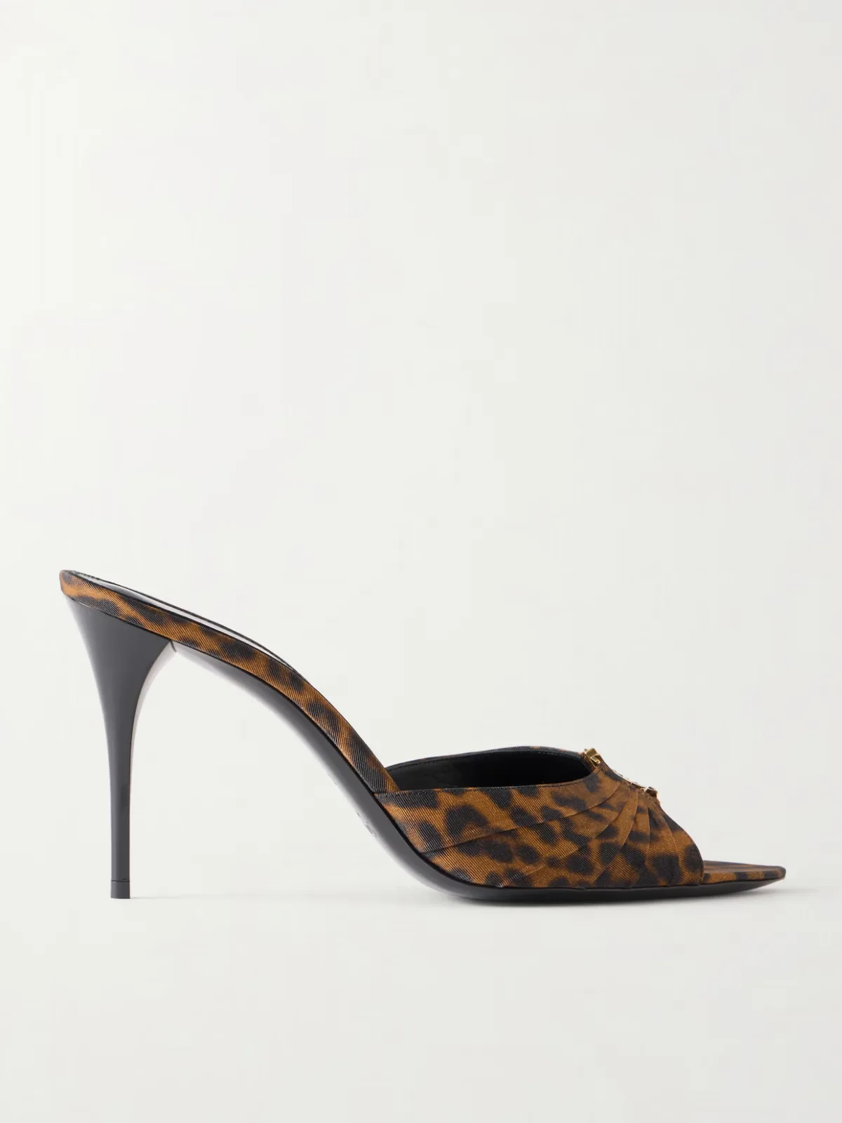 Babylone Embellished Animal-Print Mules