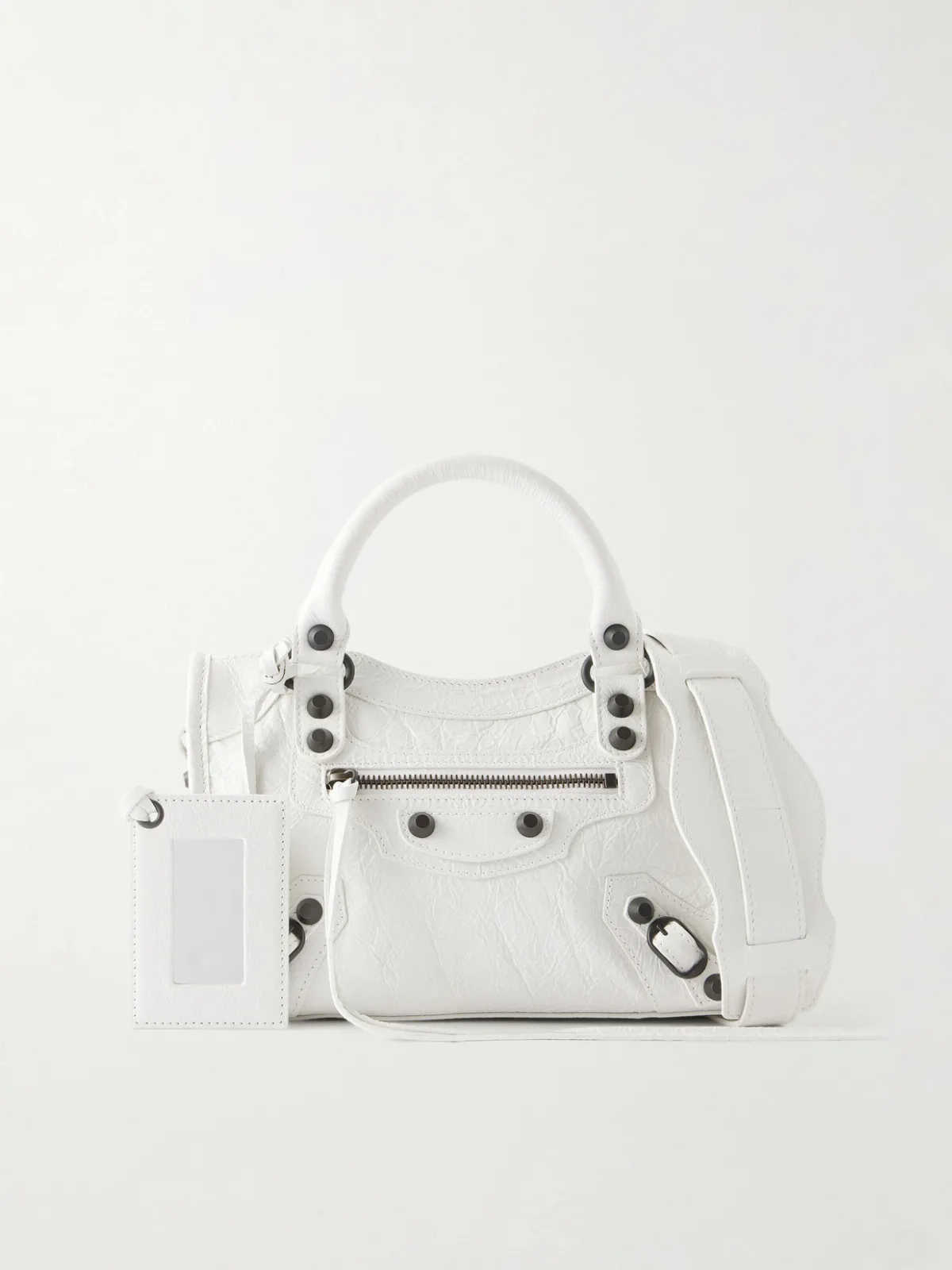 Le City Mini Crinkled-Leather Shoulder Bag by Balenciaga