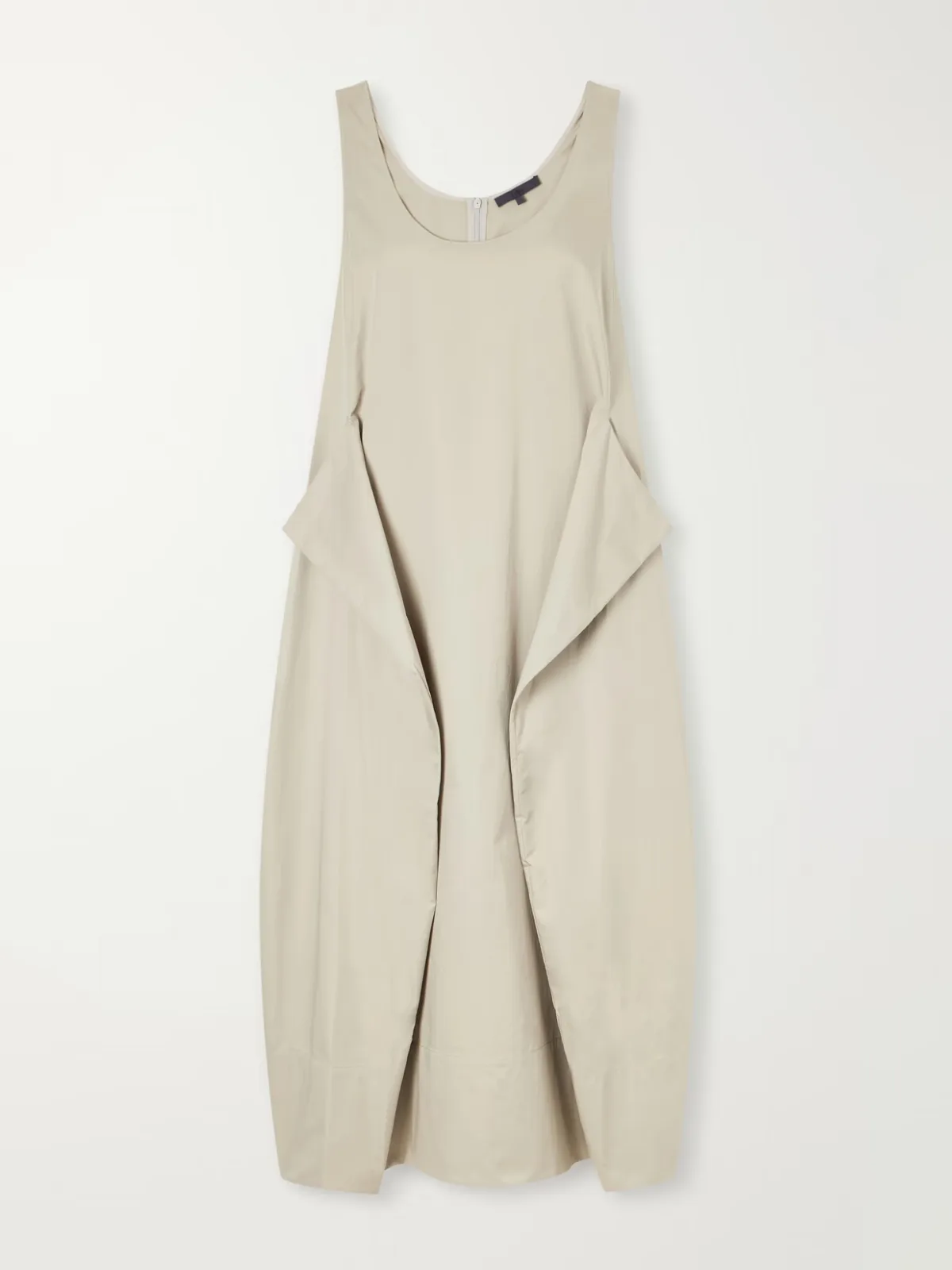 Cotton-Poplin Midi Dress