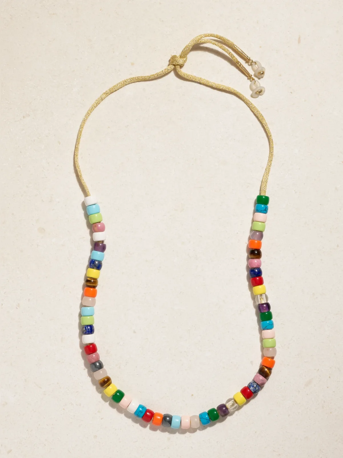 Forte Beads 18-Karat Gold, Lurex and Multi-Stone Glasses Chain Kit by Carolina Bucci