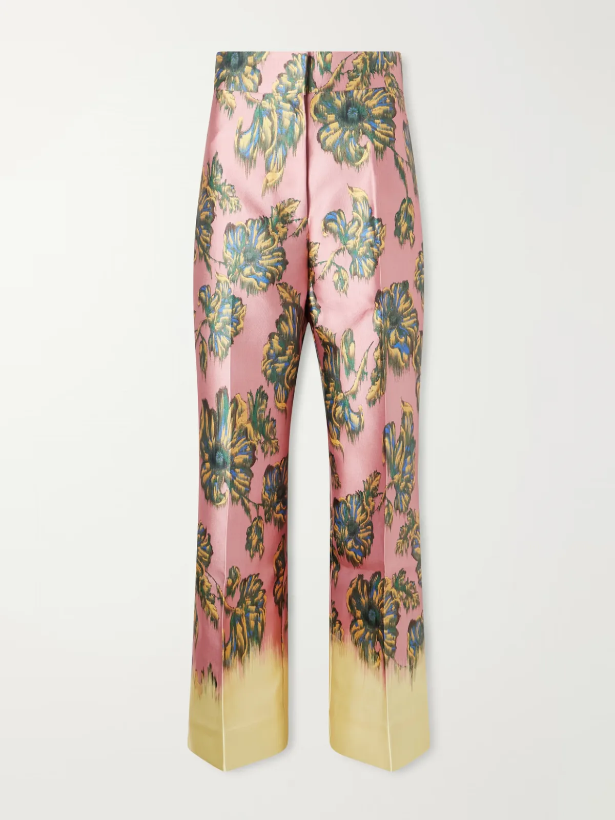 Faye Floral-Print Twill Wide-Leg Pants