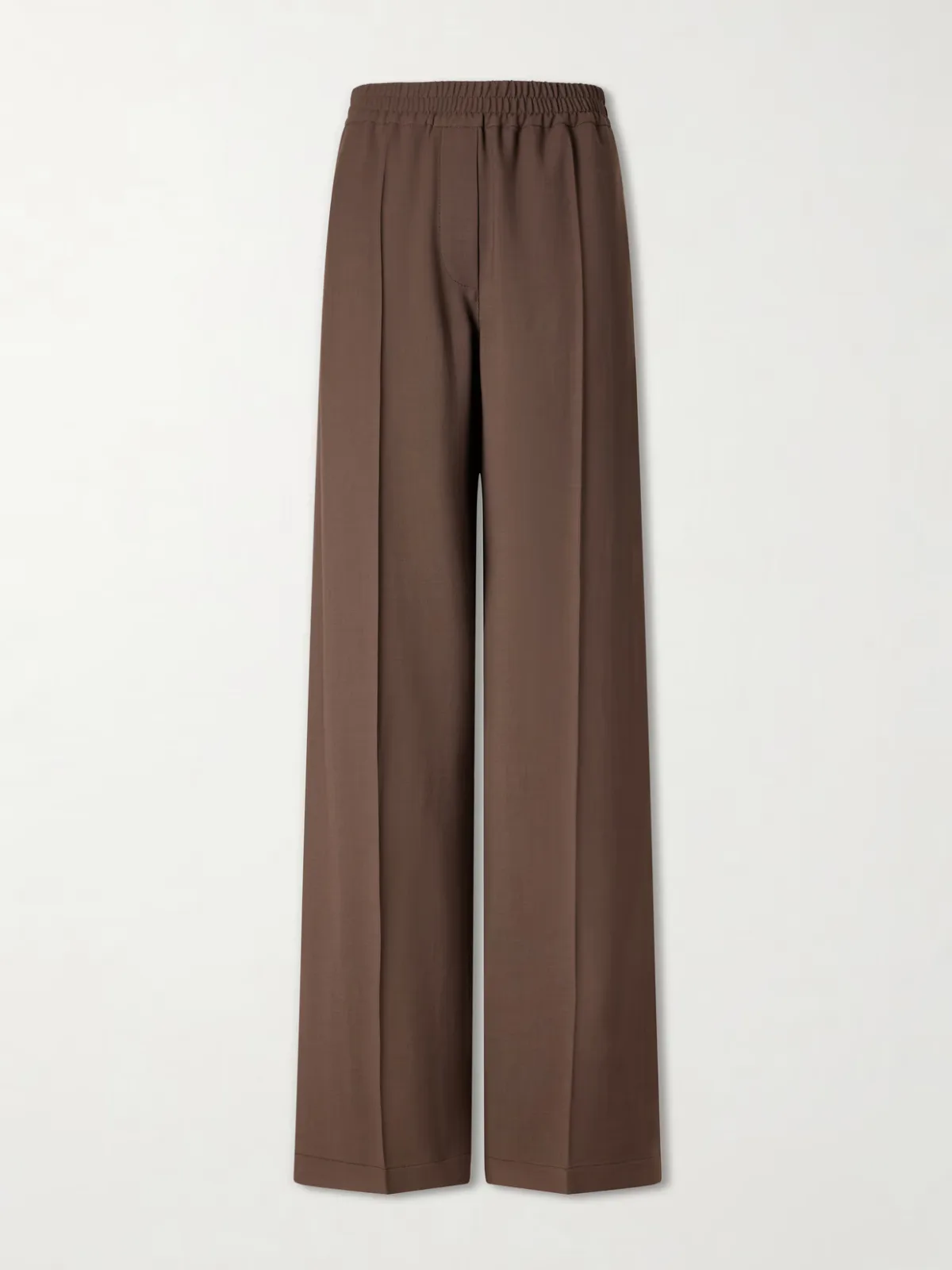 Wool-Blend Wide-Leg Pants