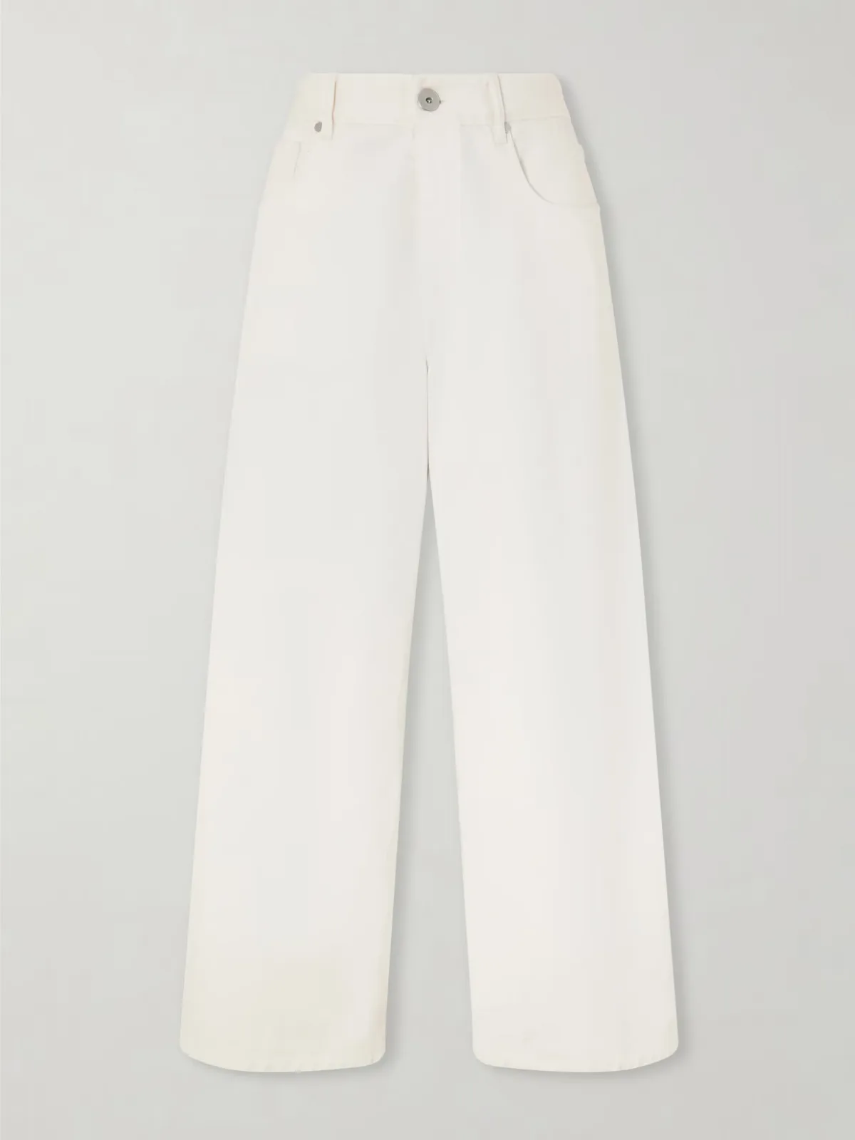 Embellished High-Rise Wide-Leg Jeans