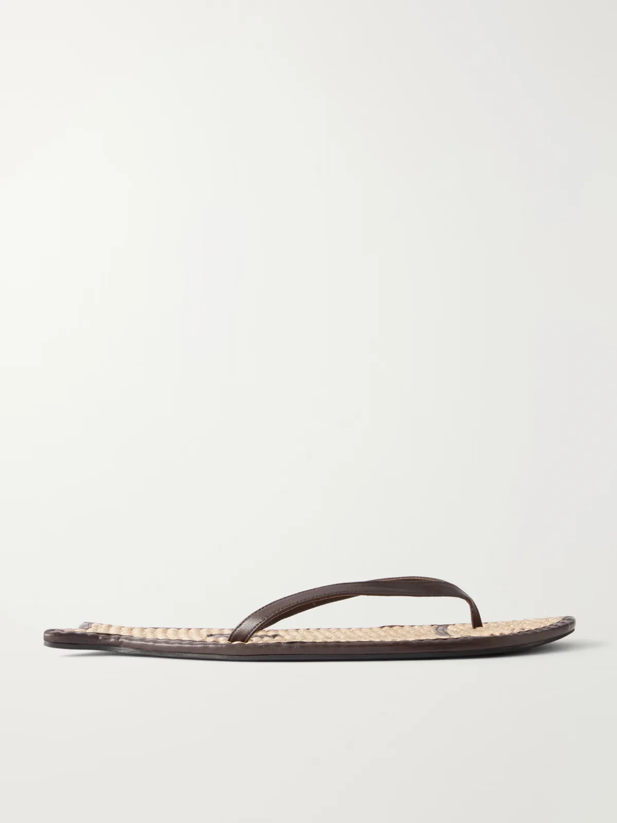 Fish Leather and Raffia Sandals