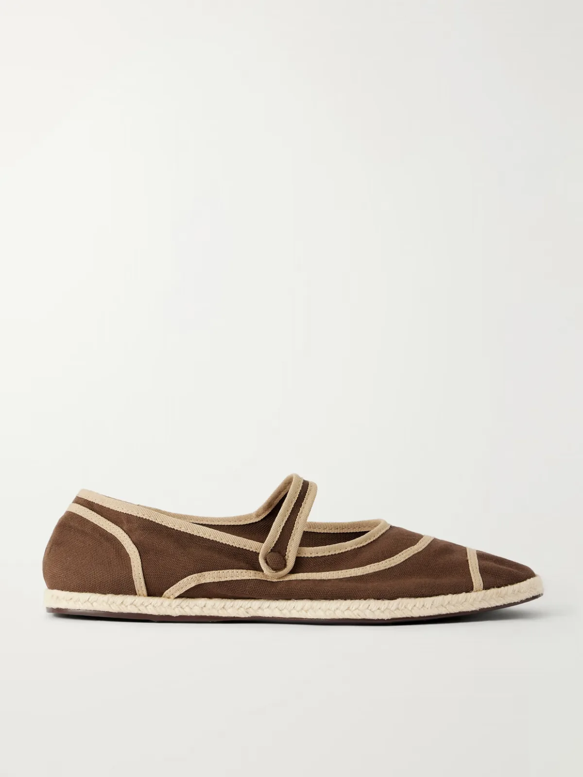 Nora Canvas Espadrille Mary Jane Flats