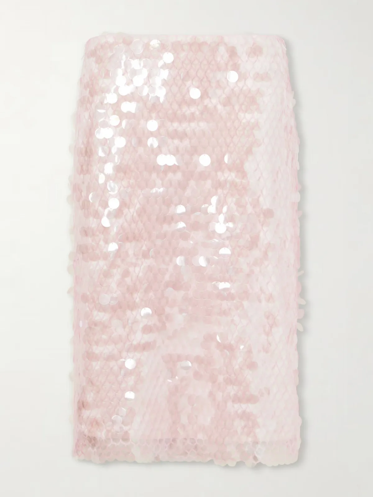 Sequin-Embellished Mesh-Jersey Midi Skirt