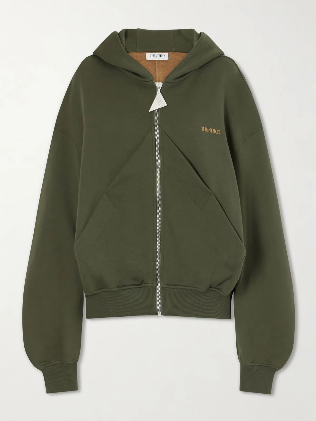 Cotton-Jersey Zip-Up Hoodie