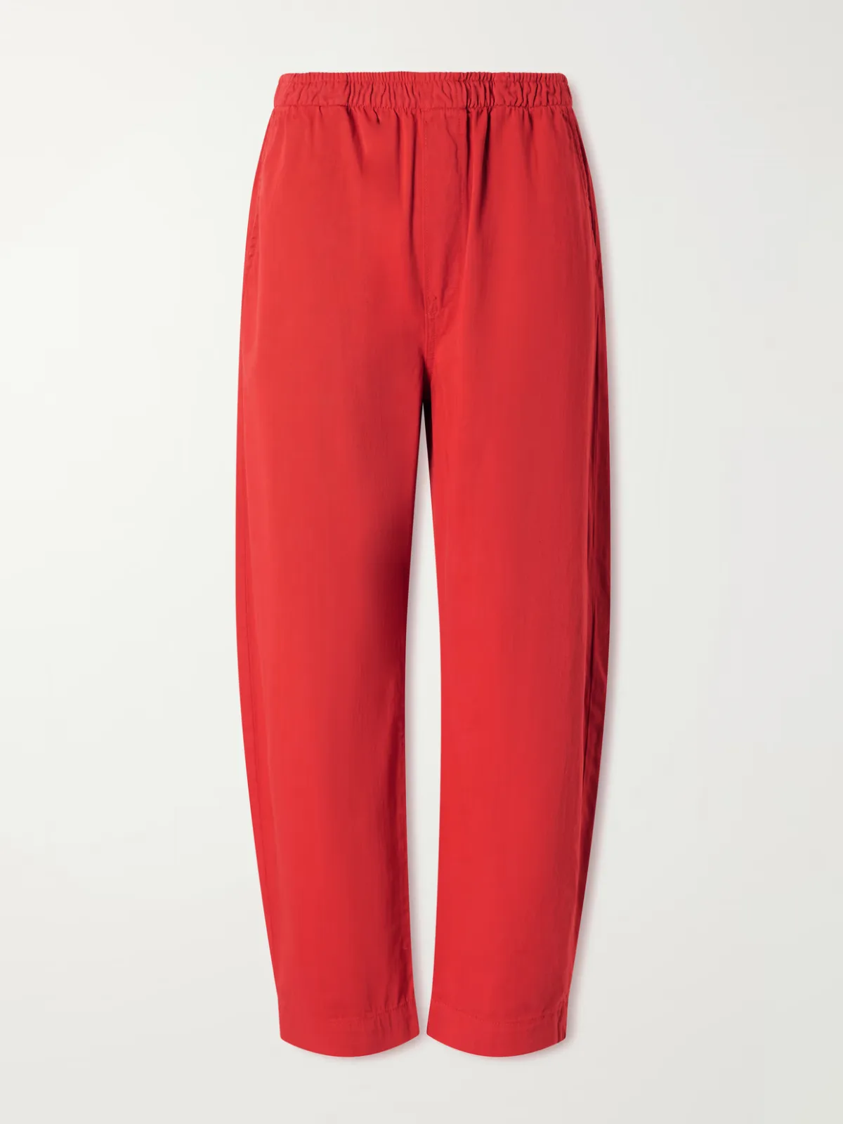 Boxer Cotton Wide-Leg Pants